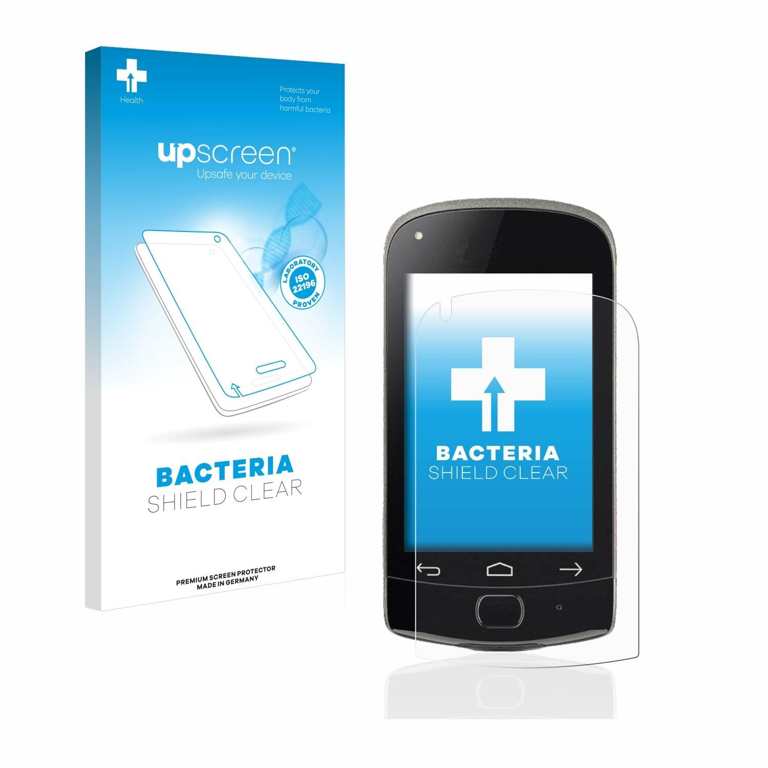 upscreen Bacteria Shield Clear Premium Antibakterielle Displayschutzfolie für Roche