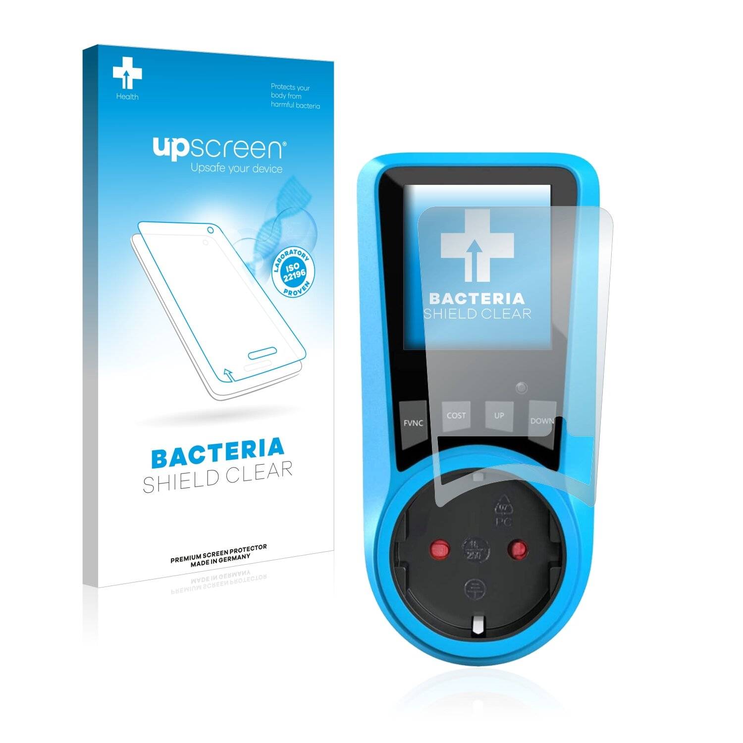 upscreen Bacteria Shield Clear Premium Antibakterielle Displayschutzfolie für BMK
