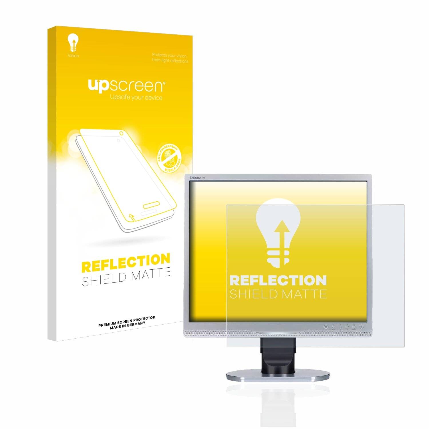 upscreen Reflection Shield Matte Premium Displayschutzfolie für Philips Brilliance