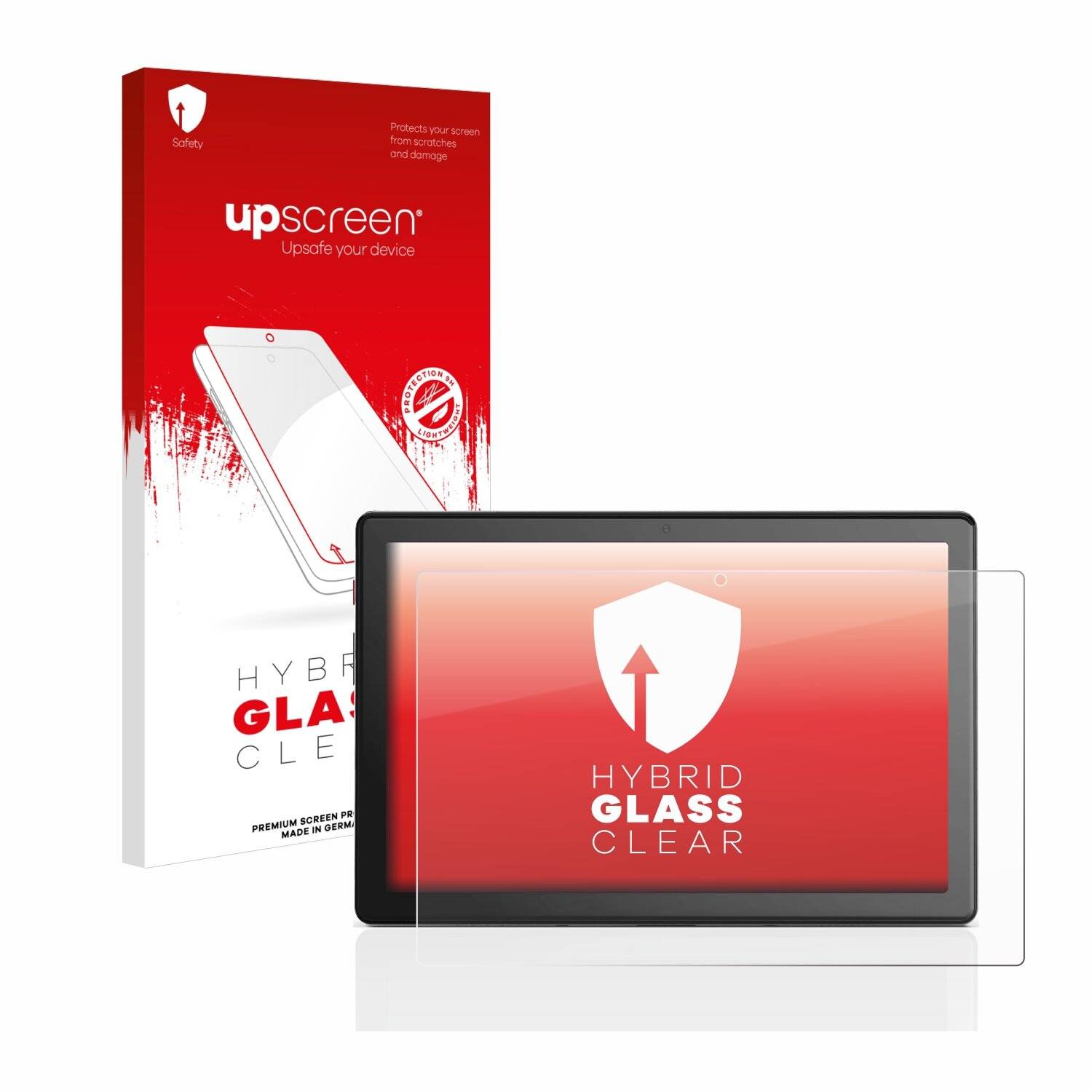 upscreen Hybrid Glass Clear Premium Schutzglas Folie für Emporia Tablet Computer Bild