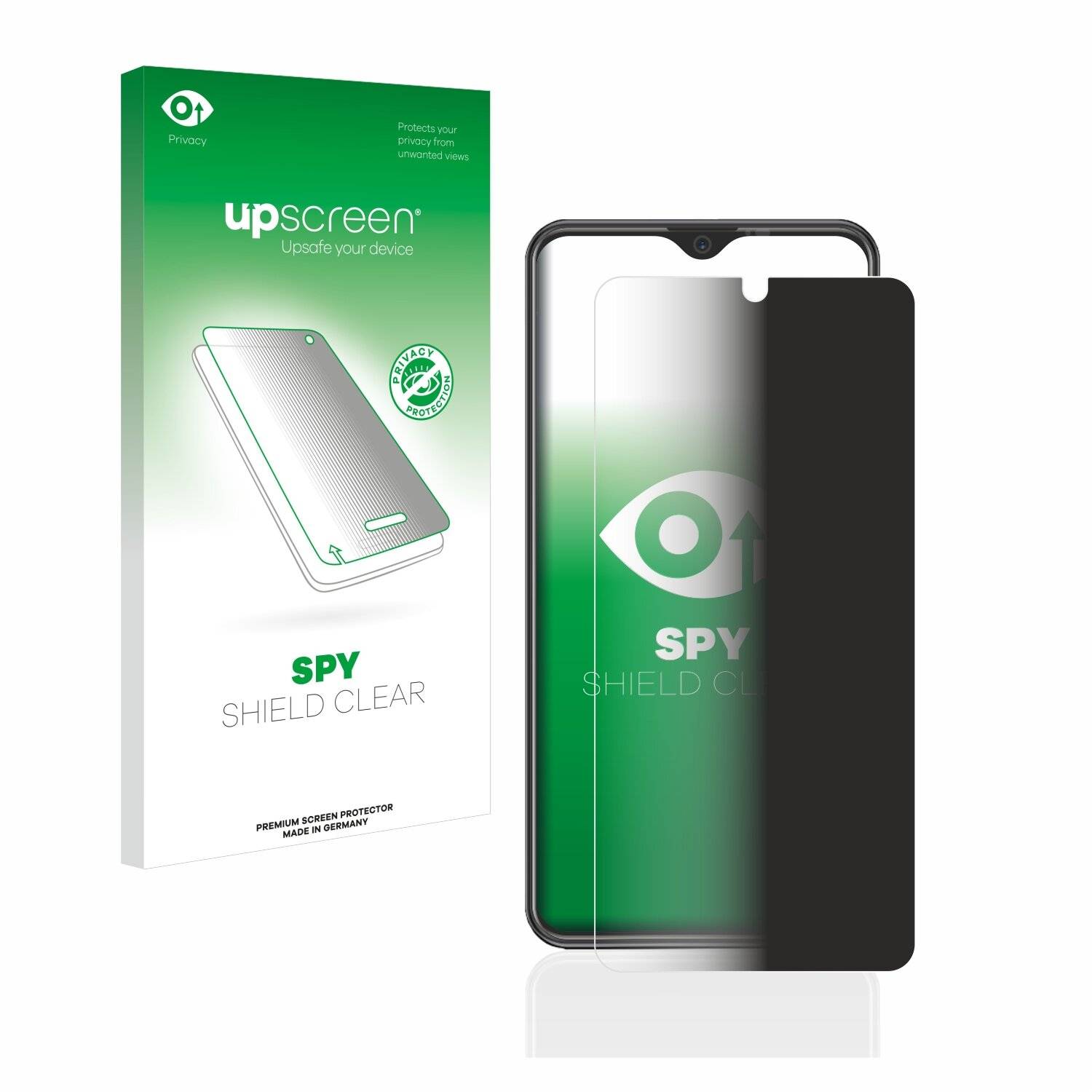 upscreen Blickschutzfolie für Beafon M6s premium Anti-Spy Privacy Blaulichtschutz Sichtschutzfolie