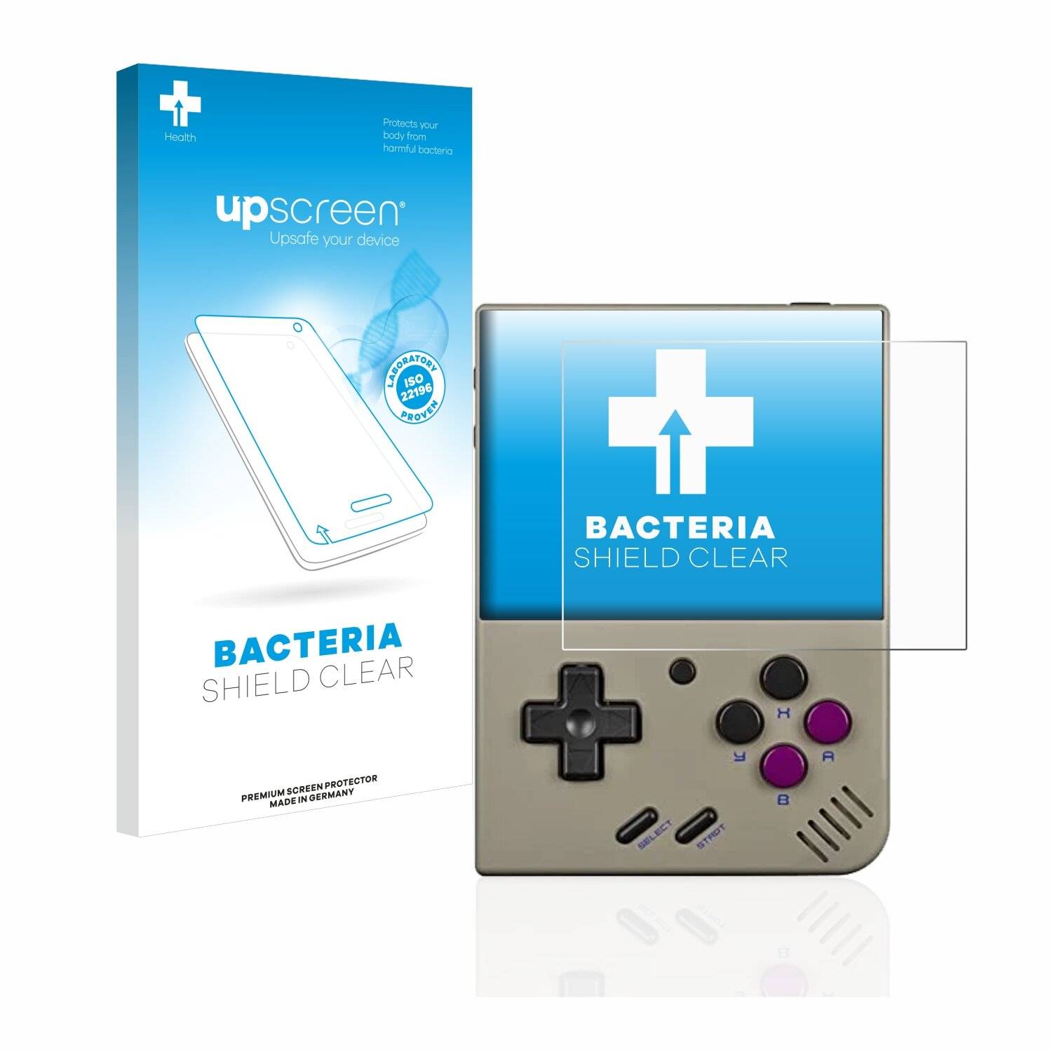 upscreen Bacteria Shield Clear Premium Antibakterielle Displayschutzfolie für Miyoo Mini