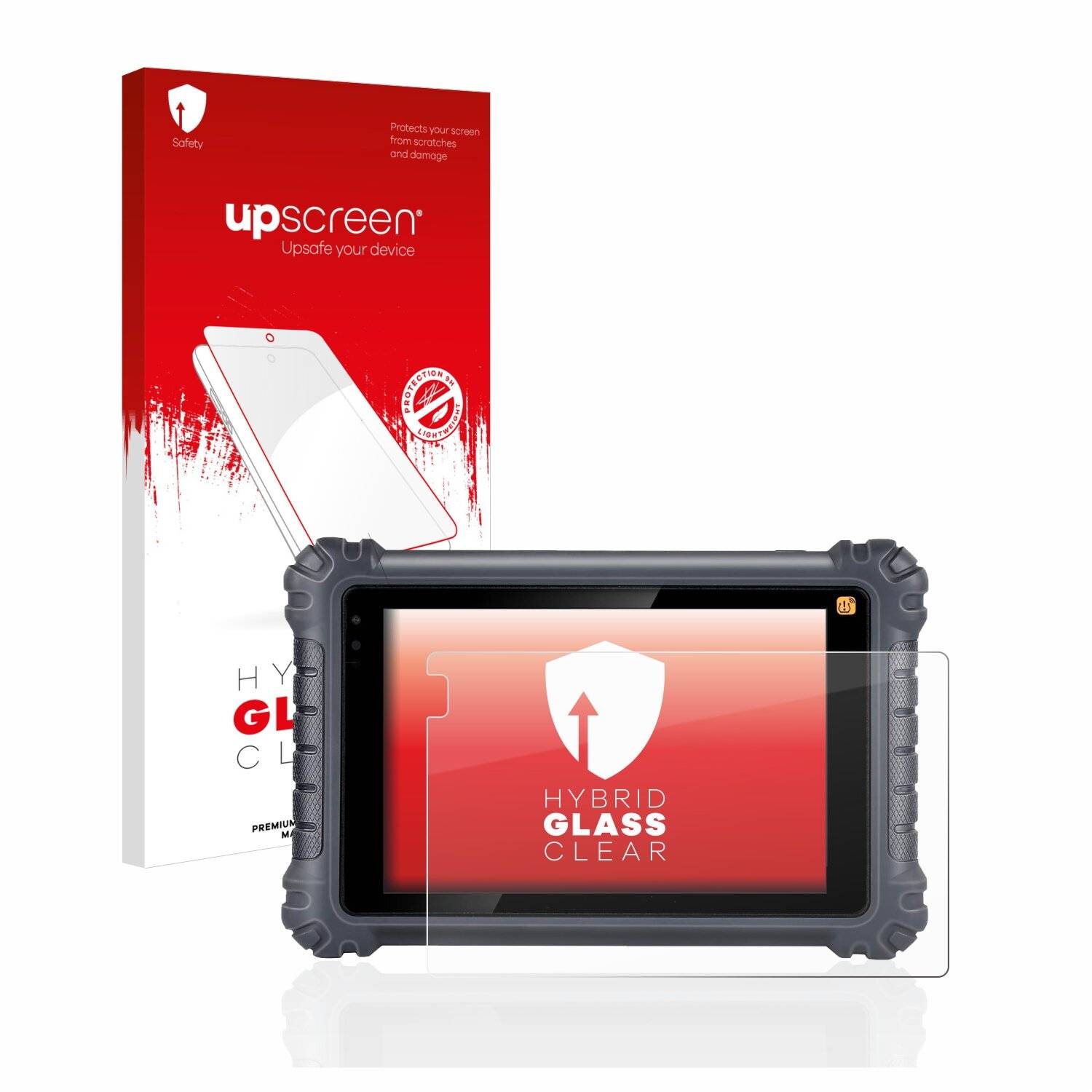 upscreen Hybrid Glass Clear Premium Schutzglas Folie für Autel MaxiCom