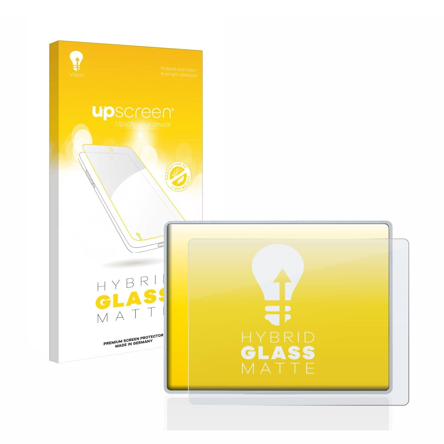 upscreen Hybrid Glass Matte Premium Schutzglas Folie für Panasonic