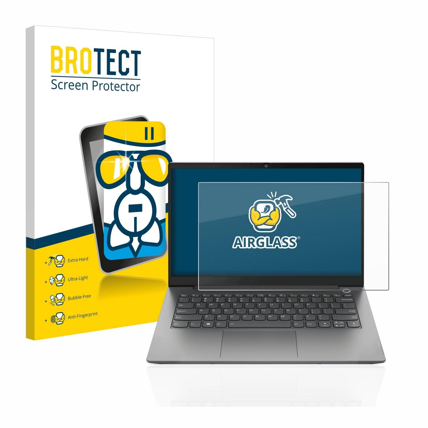 BROTECT AirGlass Schutzglas Folie für Lenovo ThinkBook 14 Gen