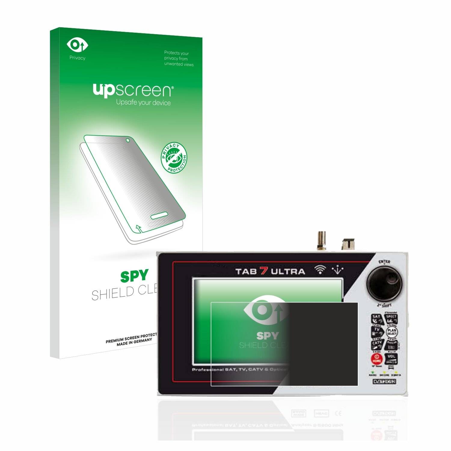 upscreen Spy Shield Clear Premium Blickschutzfolie für Rover TAB 7