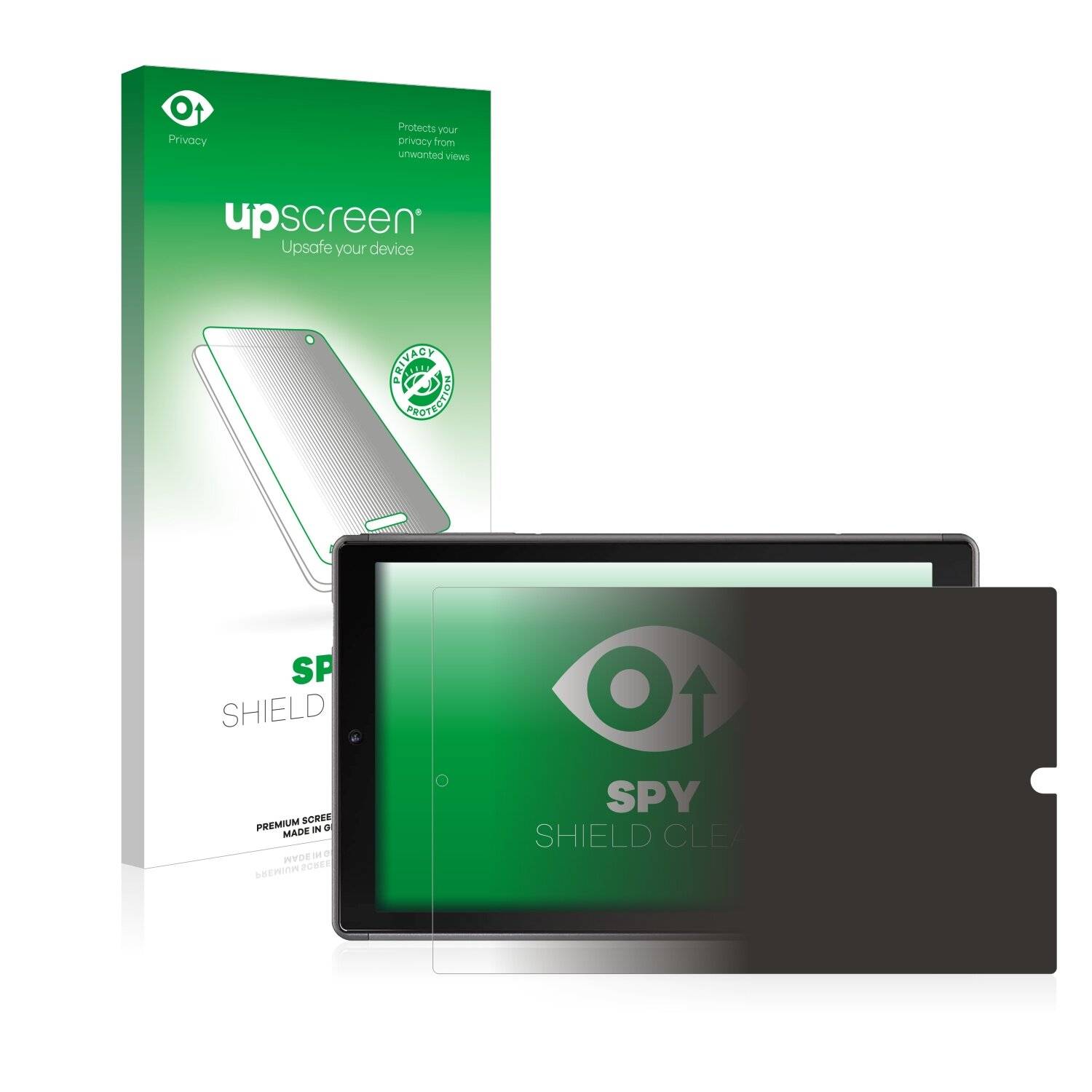 upscreen Spy Shield Clear Premium Blickschutzfolie für Yotopt U10
