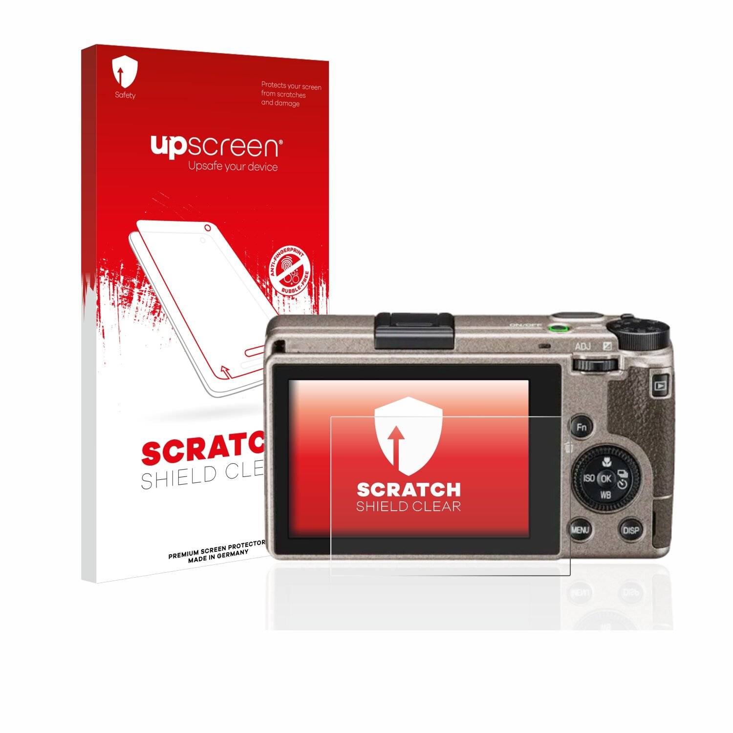 upscreen Scratch Shield Clear Premium Displayschutzfolie für Ricoh GR III Diary