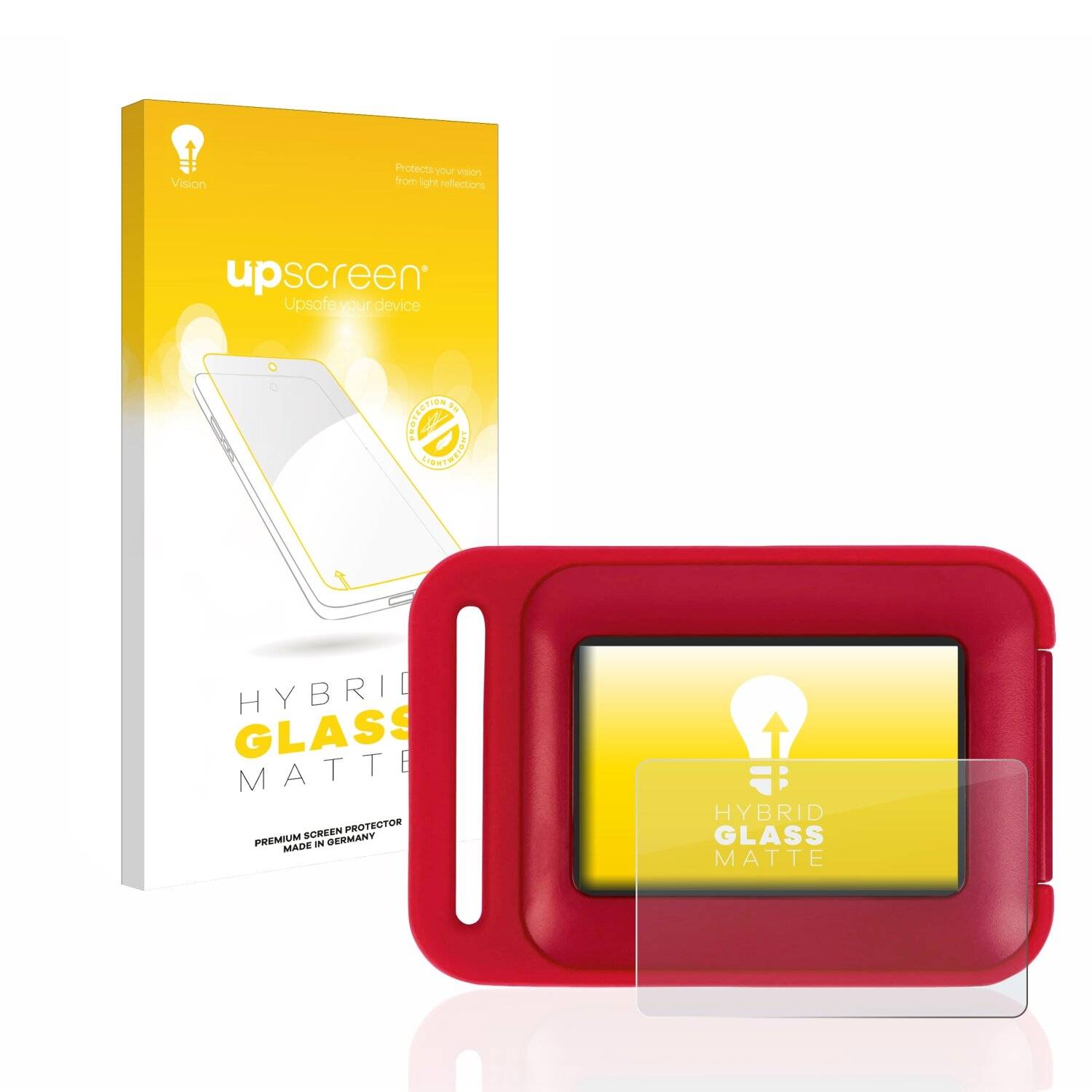 upscreen Hybrid Glass Matte Premium Schutzglas Folie für Crivit