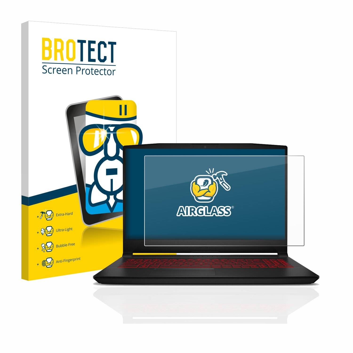 BROTECT AirGlass Schutzglas Folie für MSI Katana GF66