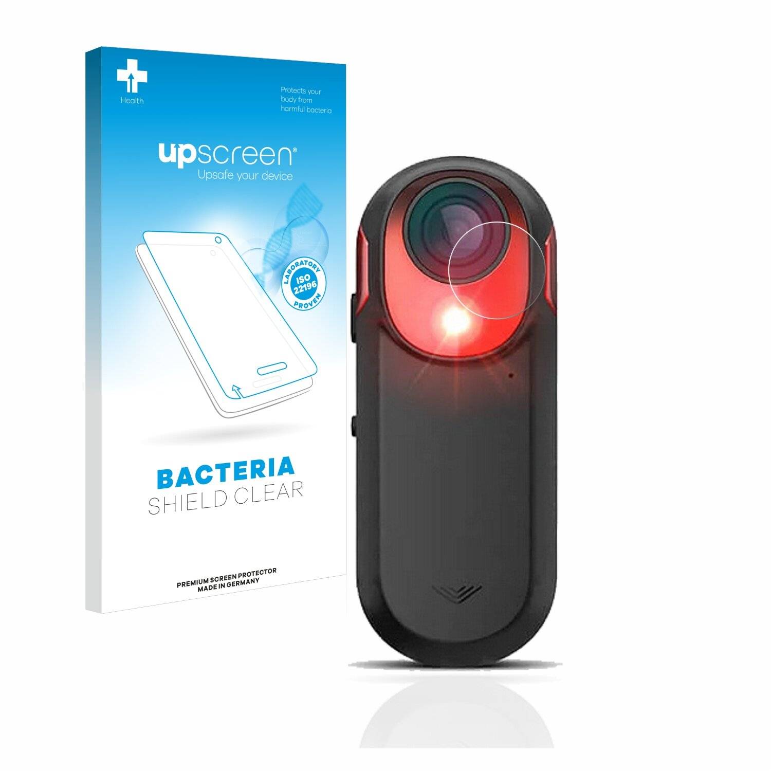 upscreen Bacteria Shield Clear Premium Antibakterielle Displayschutzfolie für Garmin Varia