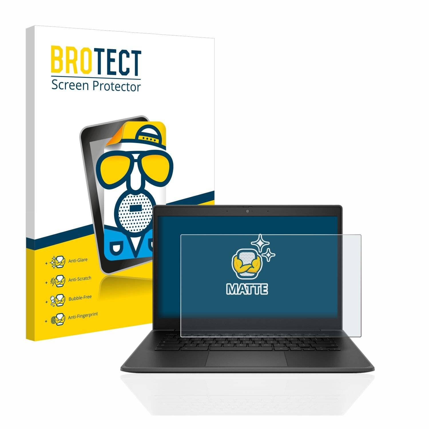 BROTECT Matte Displayschutzfolie für HP Chromebook Fortis 14 G10 - Entspiegelt,