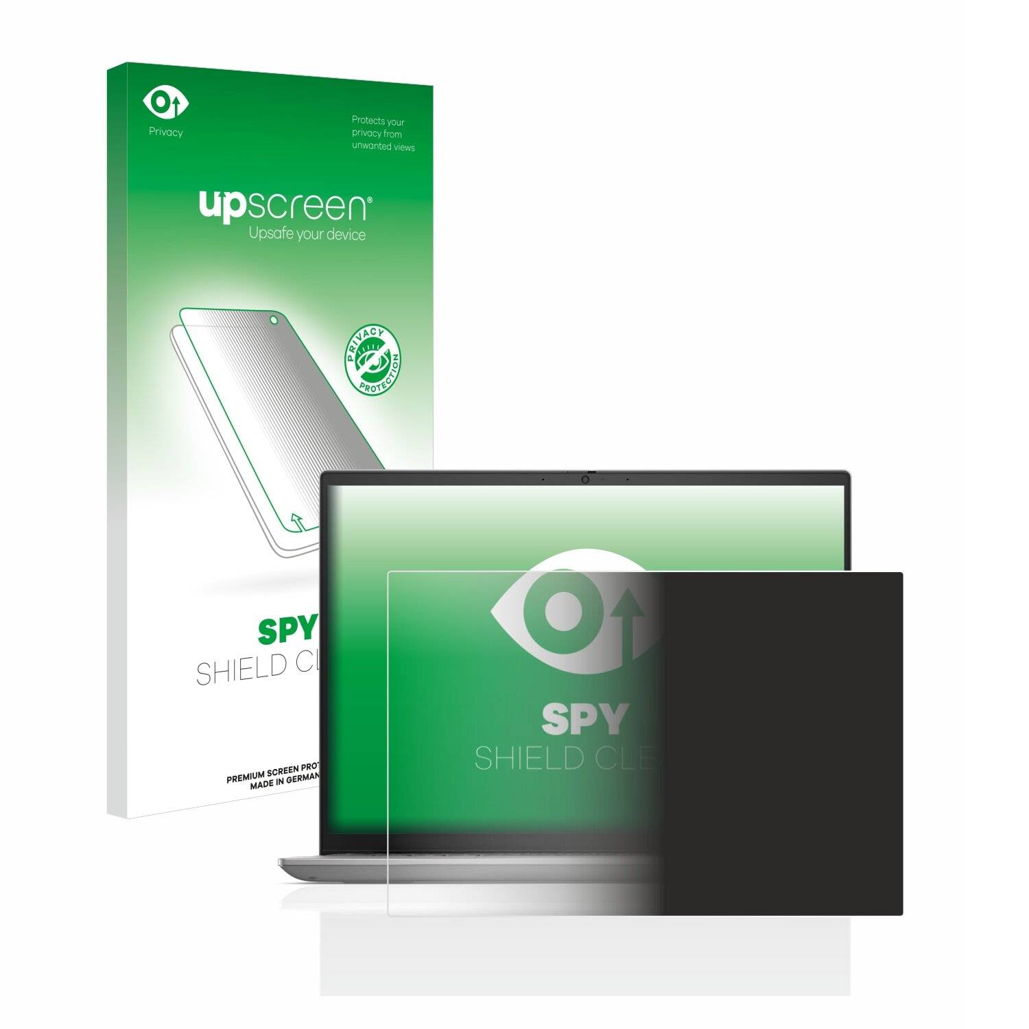 upscreen Spy Shield Clear Premium Blickschutzfolie für Dell Inspiron 14