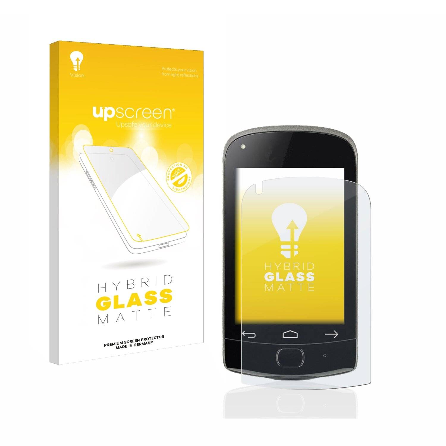upscreen Hybrid Glass Matte Premium Schutzglas Folie für Roche Accu-Chek Aviva Solo diabetes