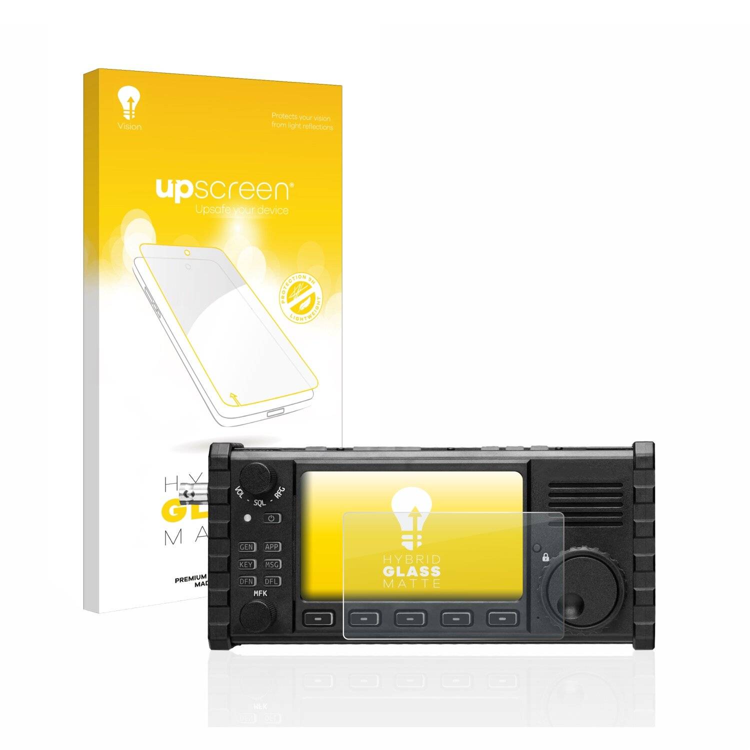 upscreen Hybrid Glass Matte Premium Schutzglas Folie für Xiegu X6100