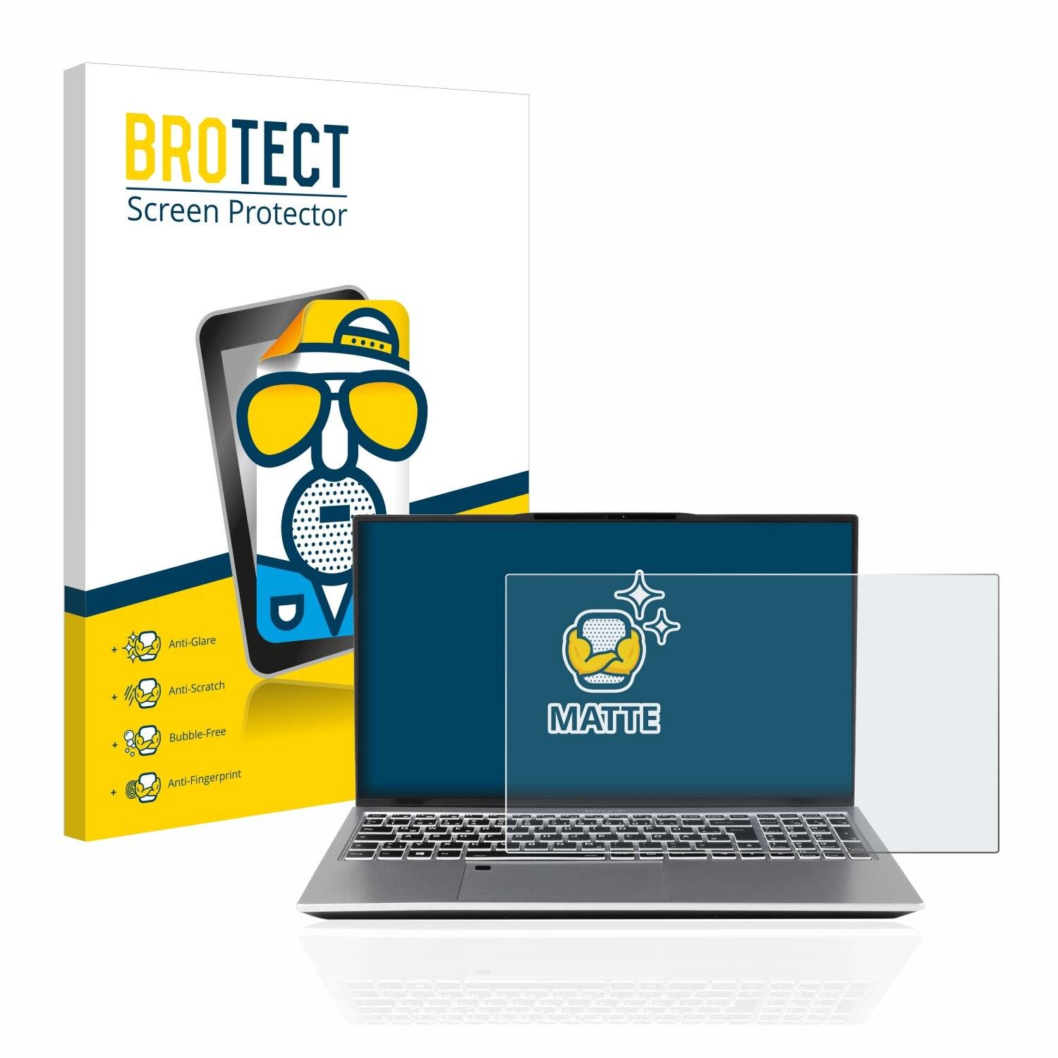 BROTECT Matte Displayschutzfolie für Wortmann Terra Mobile 1551 - Entspiegelt,