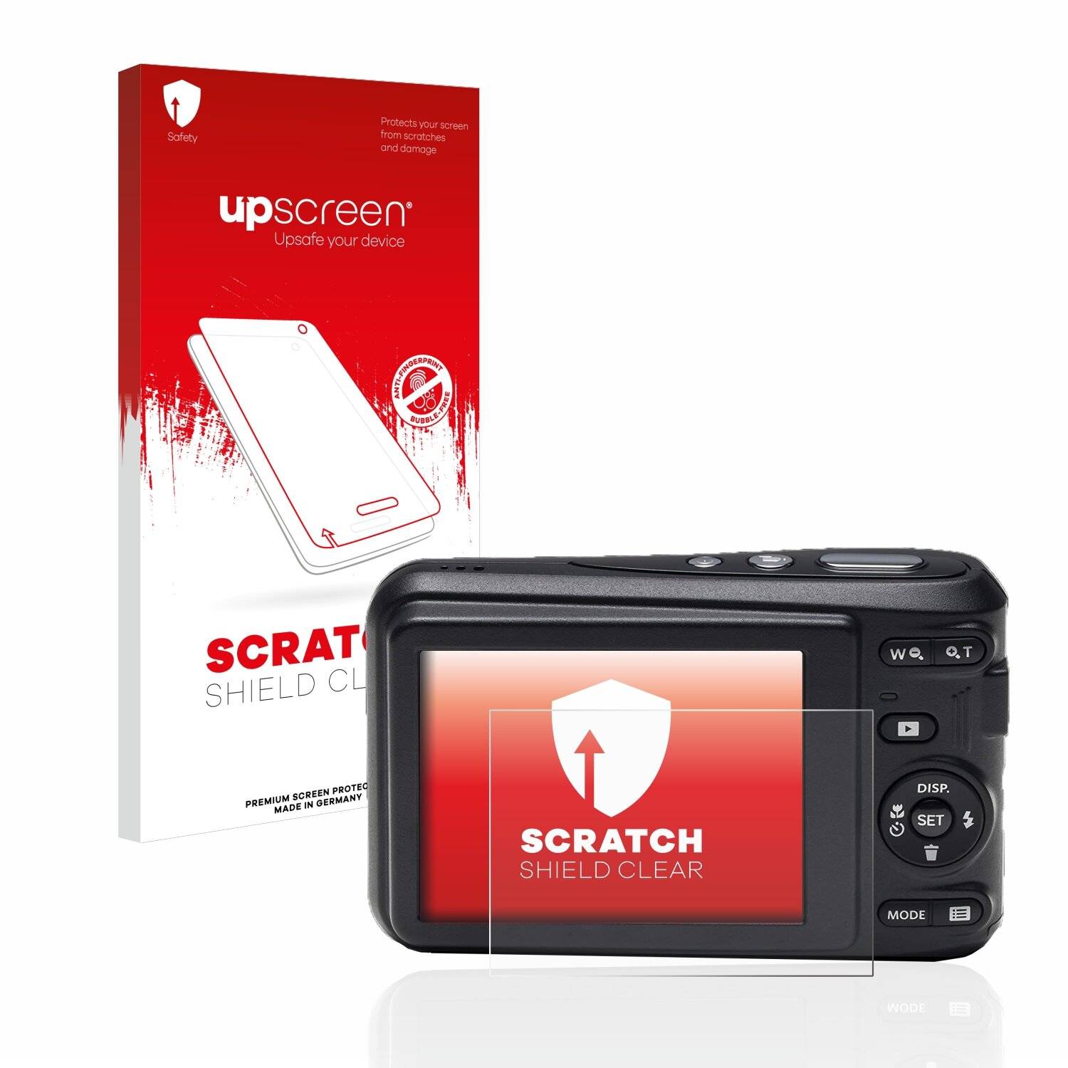 upscreen Scratch Shield Clear Premium Displayschutzfolie für Kodak Pixpro