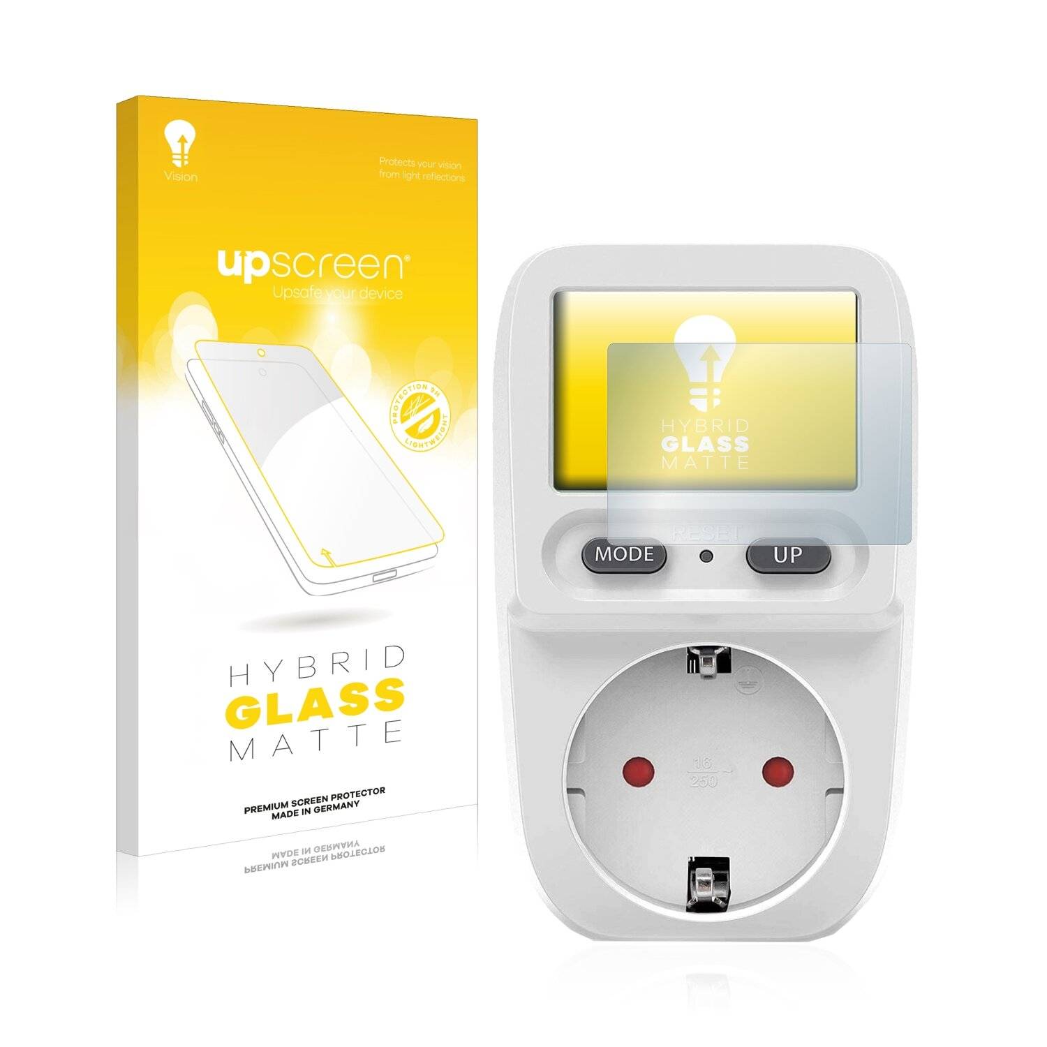 upscreen Hybrid Glass Matte Premium Schutzglas Folie für Zaeel
