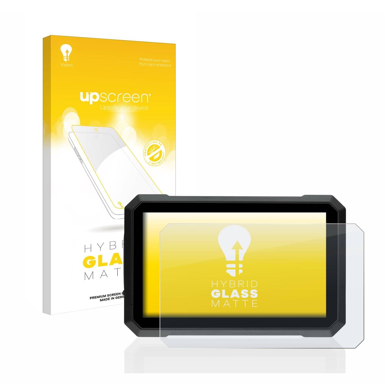 upscreen Hybrid Glass Matte Premium Schutzglas Folie für Elebest C750
