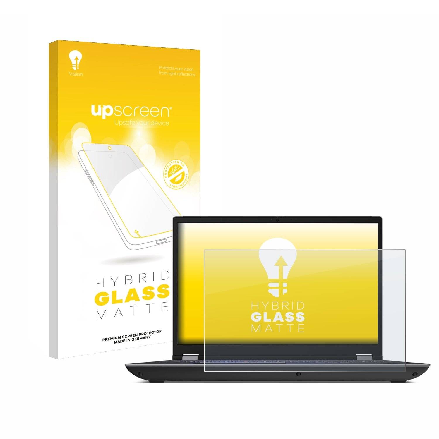 upscreen Hybrid Glass Matte Premium Schutzglas Folie für Lenovo ThinkPad