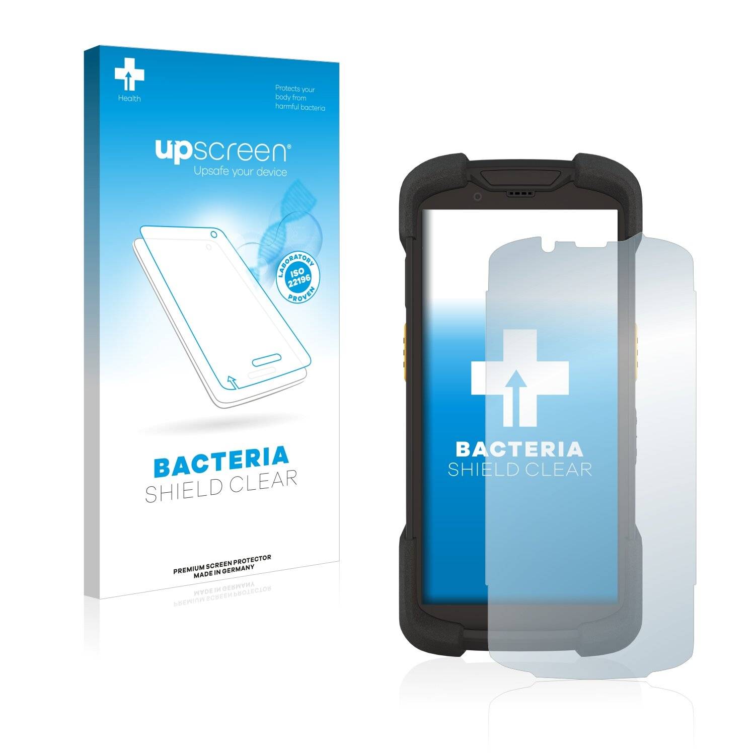 upscreen Bacteria Shield Clear Premium Antibakterielle Displayschutzfolie für Zebra