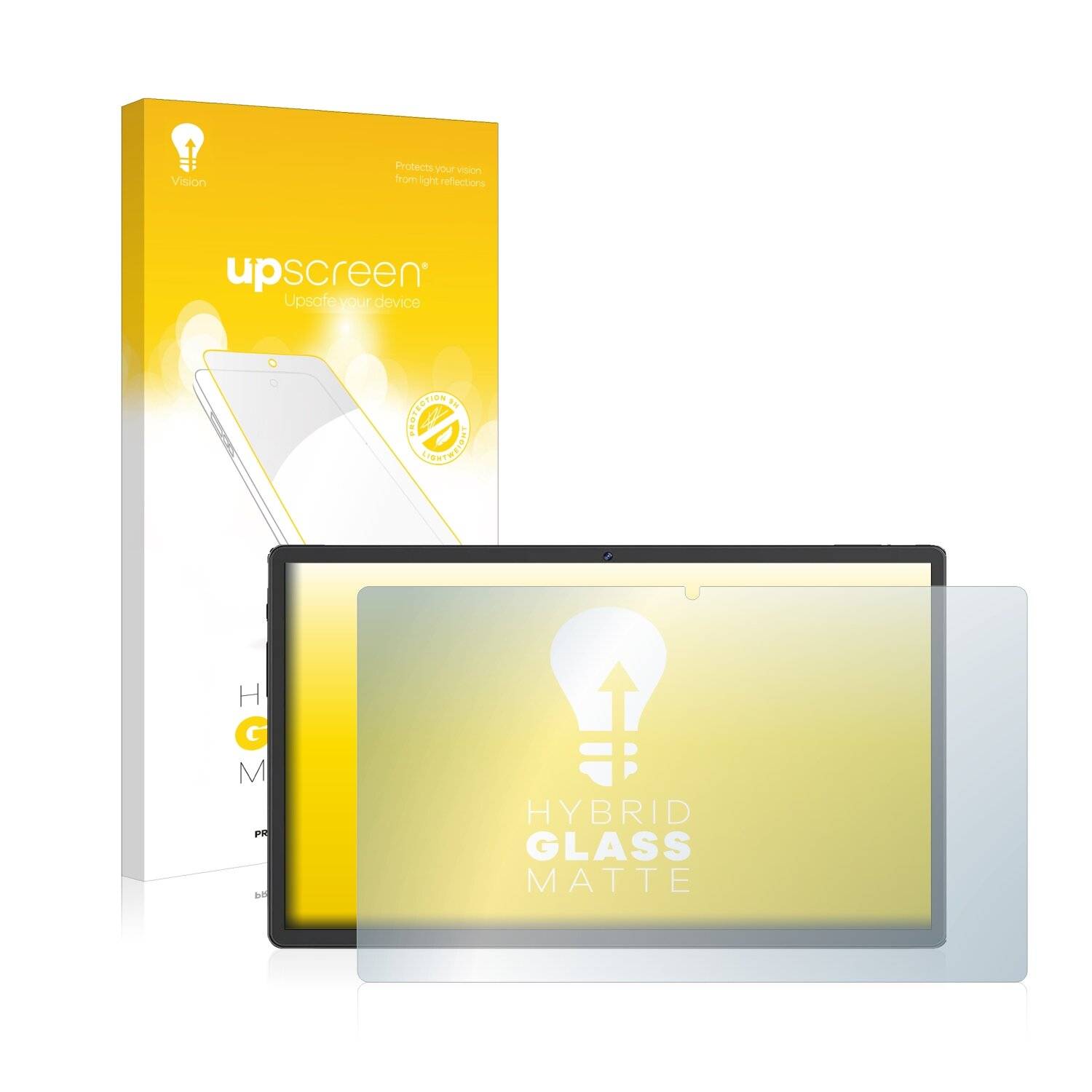 upscreen Hybrid Glass Matte Premium Schutzglas Folie für Sebbe Facetel Tablet