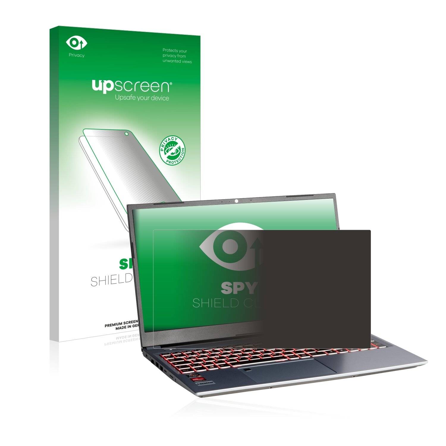 upscreen Spy Shield Clear Premium Blickschutzfolie für Captiva Power Starter