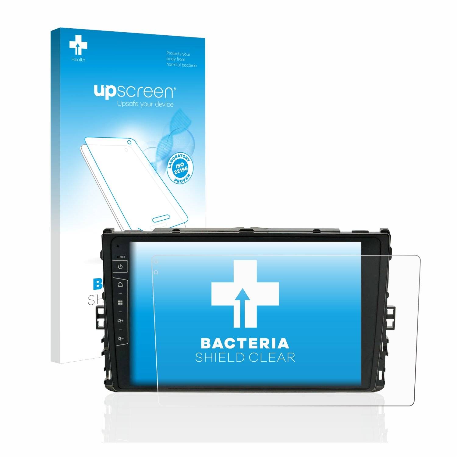 upscreen Bacteria Shield Clear Premium Antibakterielle Displayschutzfolie für Dynavin