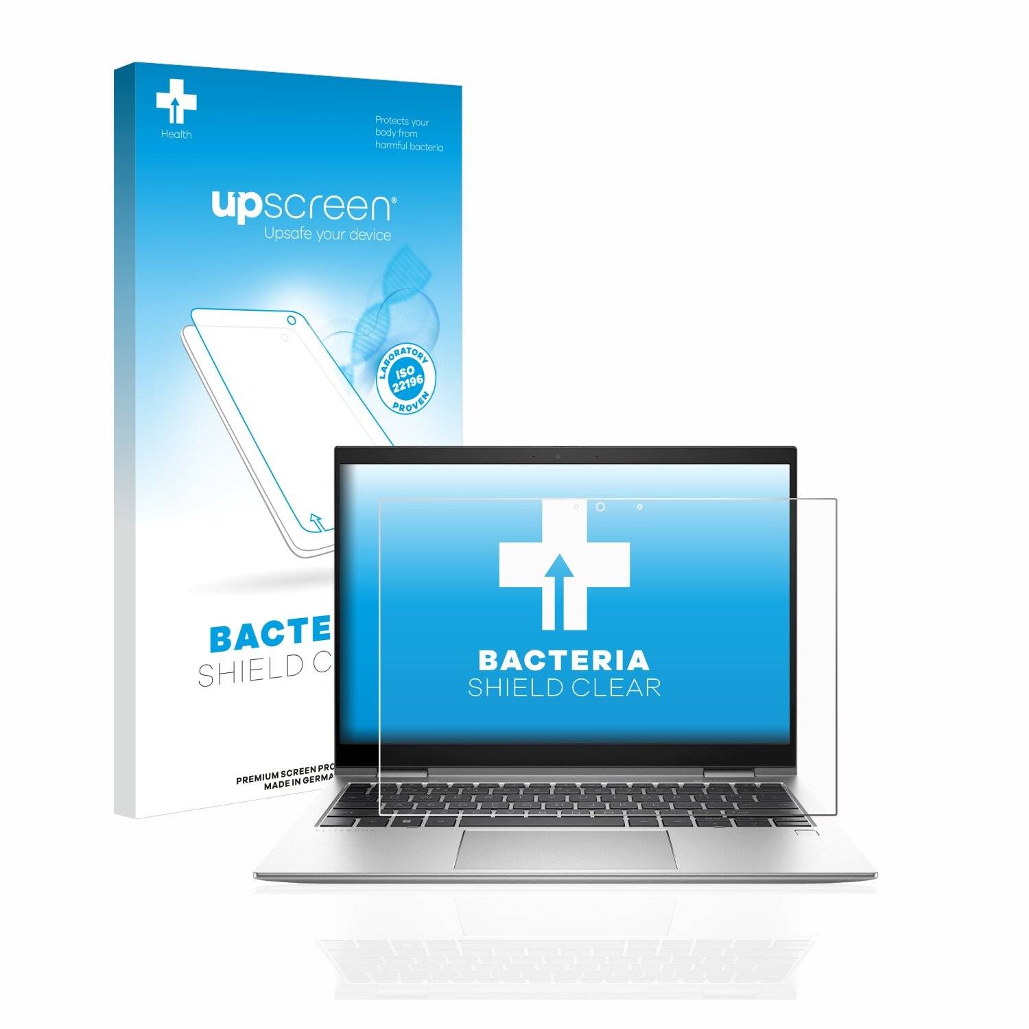 upscreen Bacteria Shield Clear Premium Antibakterielle Displayschutzfolie für HP EliteBook