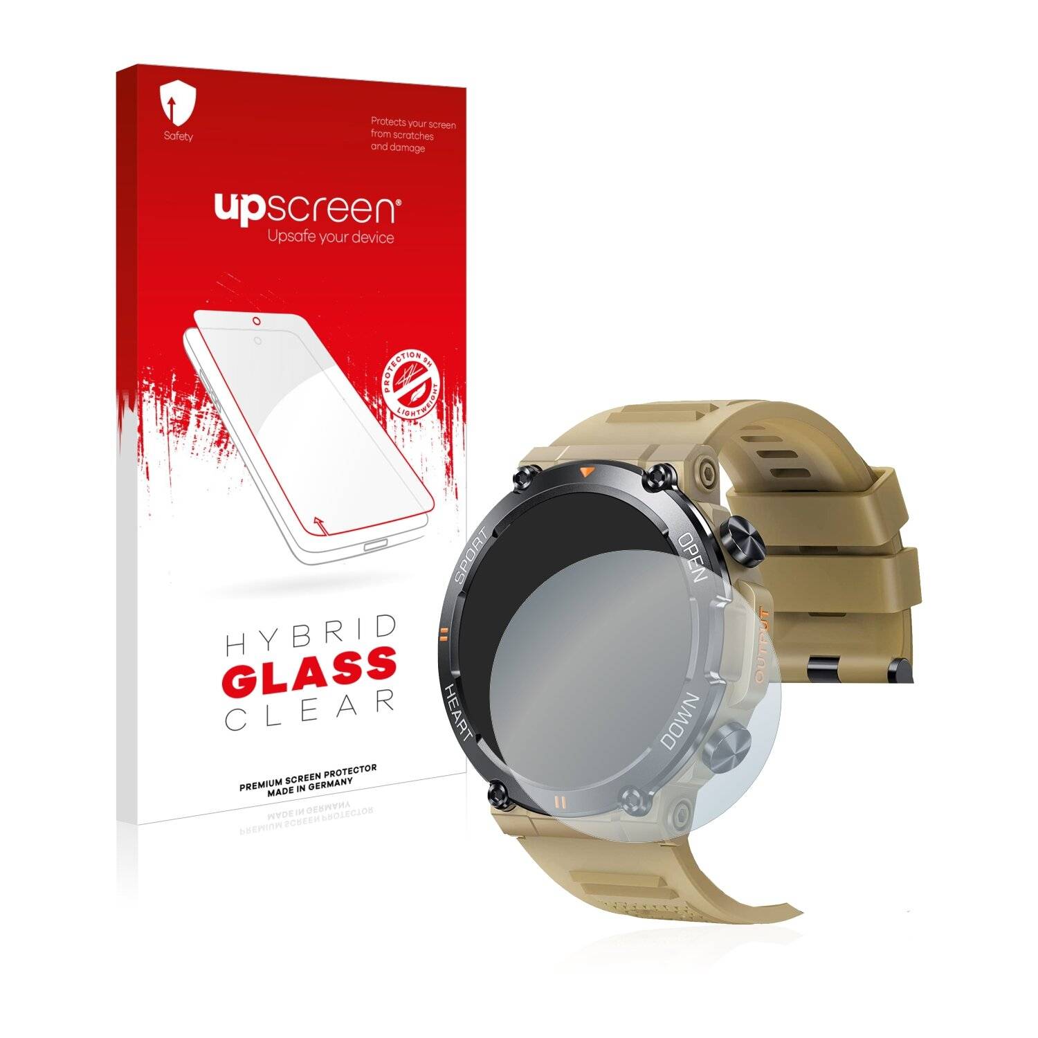 upscreen Hybrid Glass Clear Premium Schutzglas Folie für LinsonK