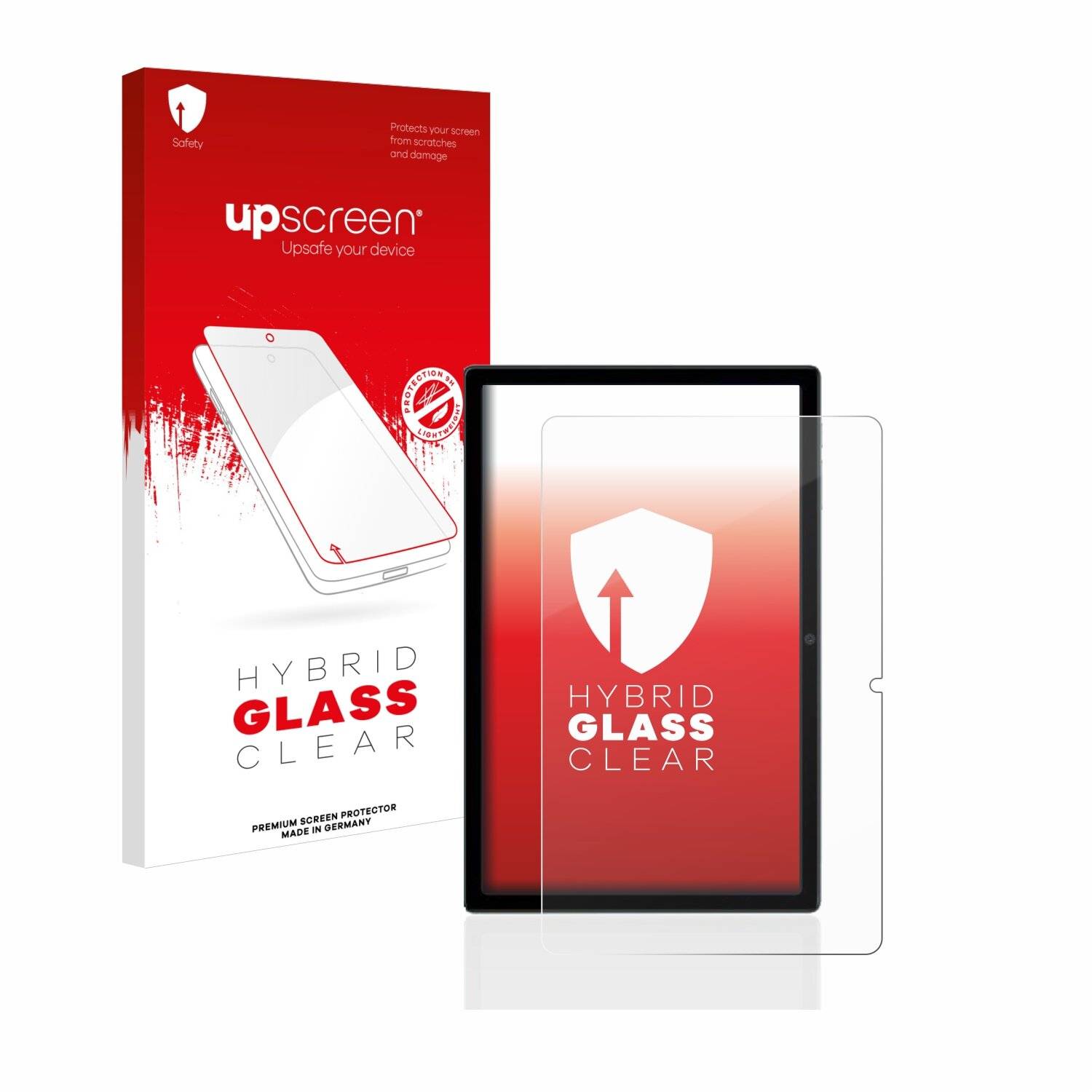 upscreen Hybrid Glass Clear Premium Schutzglas Folie für Blackview Tab