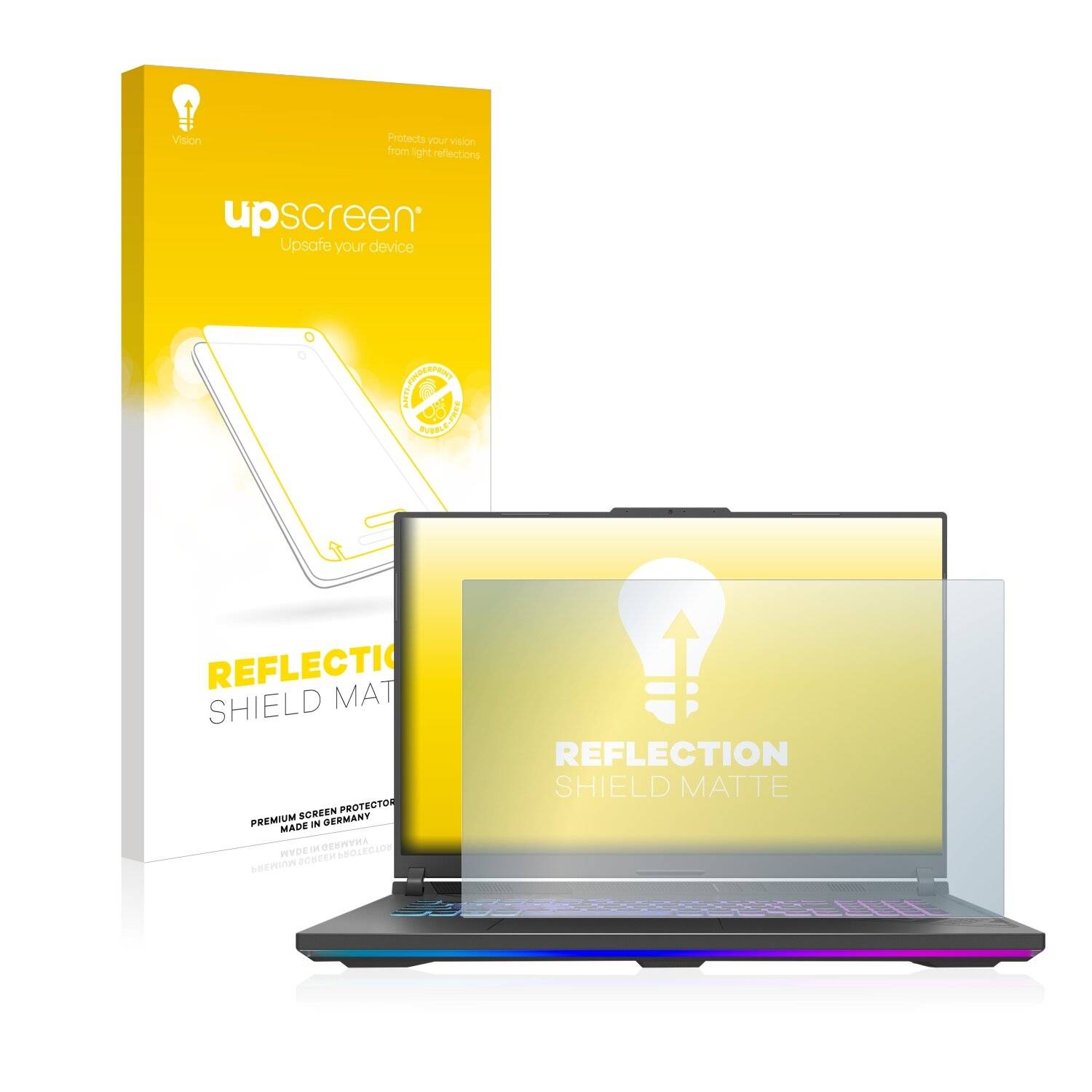 upscreen Reflection Shield Matte Premium Displayschutzfolie für Asus ROG Strix G18 G814