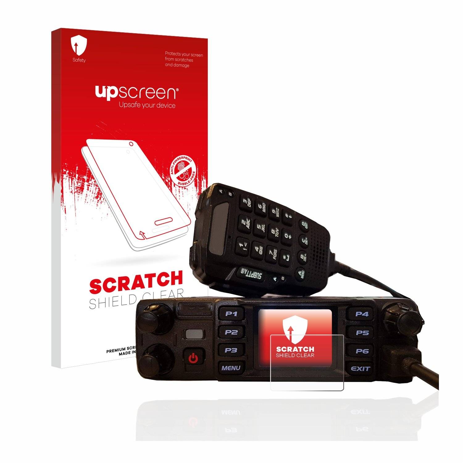 upscreen Scratch Shield Clear Premium Displayschutzfolie für AnyTone AT-D578UV