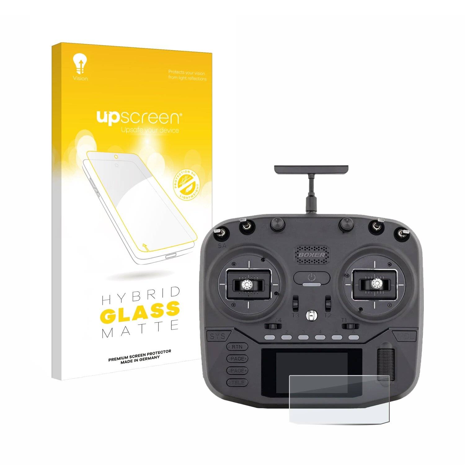 upscreen Hybrid Glass Matte Premium Schutzglas Folie für Radiomaster