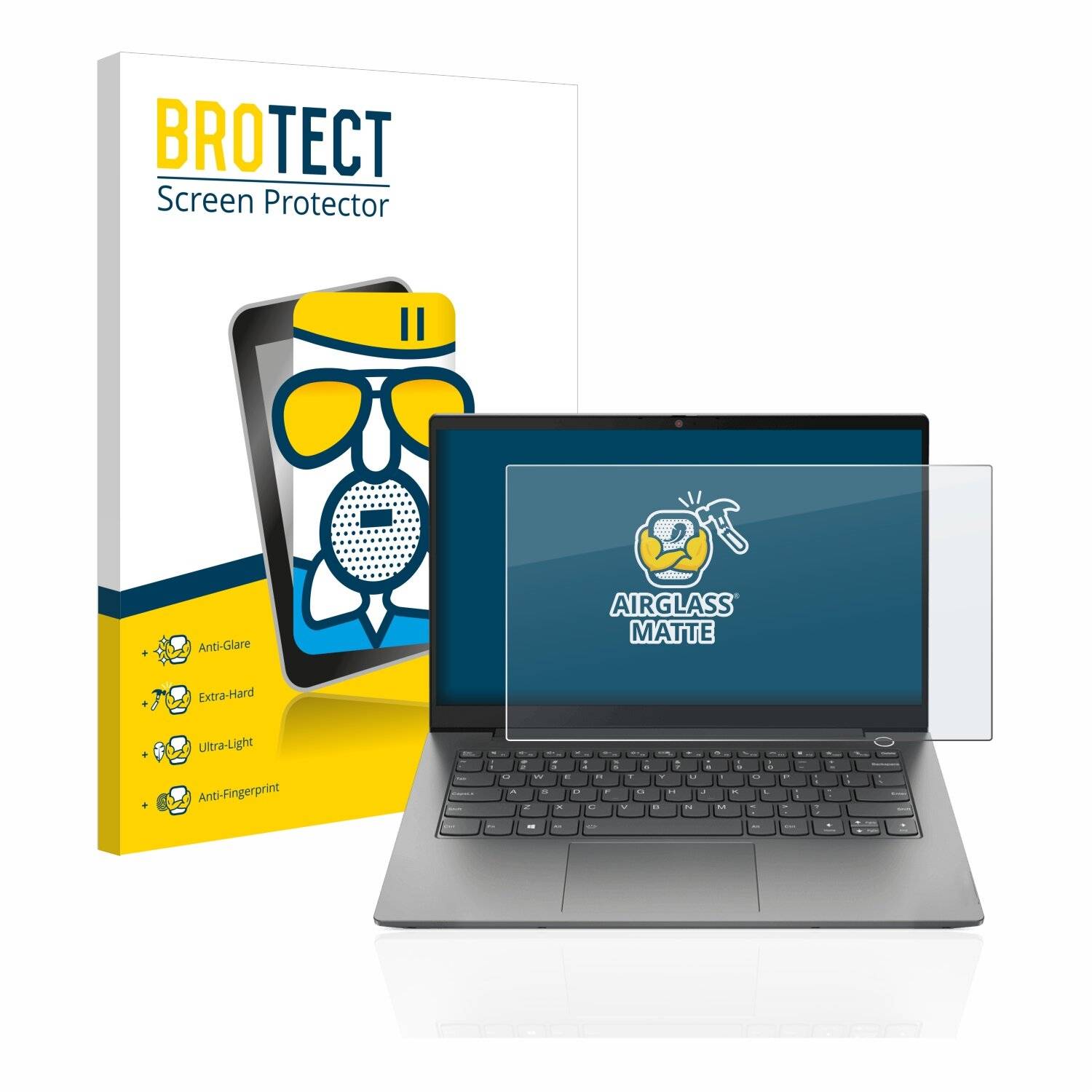 BROTECT AirGlass Matte Schutzglas Folie für Lenovo ThinkBook 14 Gen