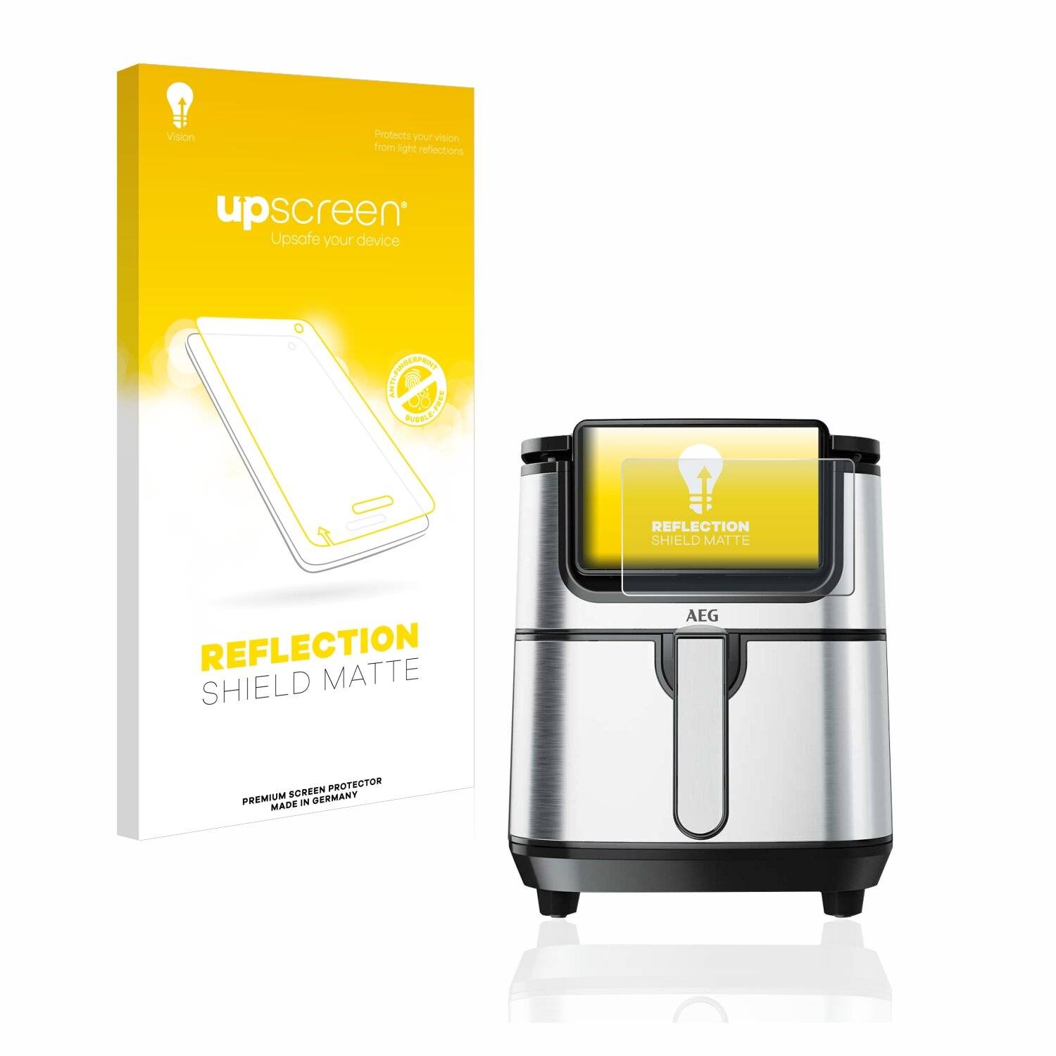upscreen Reflection Shield Matte Premium Displayschutzfolie für AEG Heißluftfritteuse