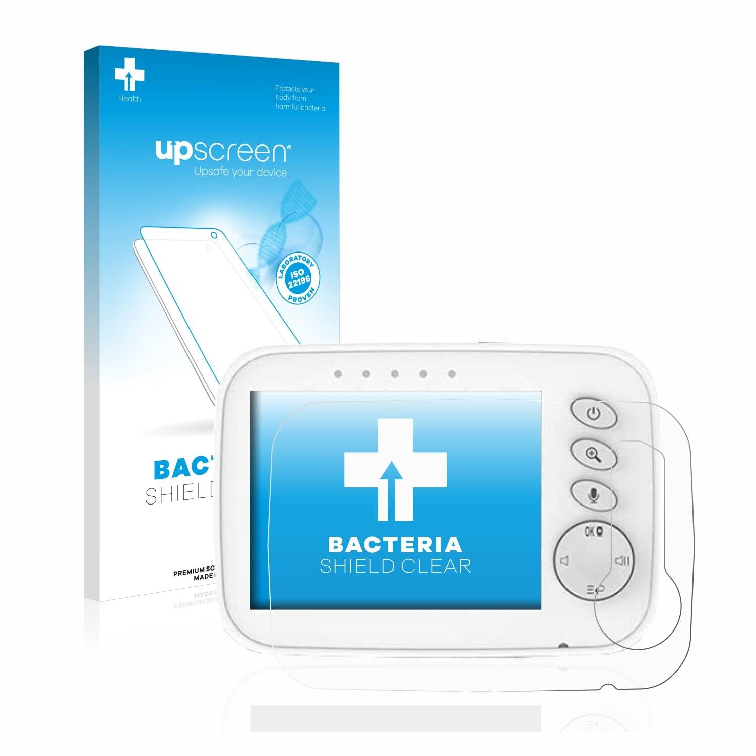 upscreen Bacteria Shield Clear Premium Antibakterielle Displayschutzfolie für Nwouiiay