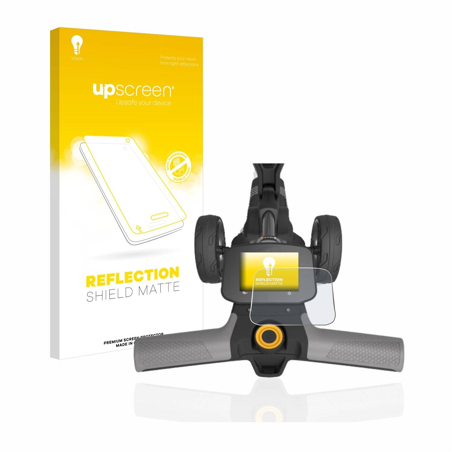 upscreen Reflection Shield Matte Premium Displayschutzfolie für PowaKaddy FX5 New Full