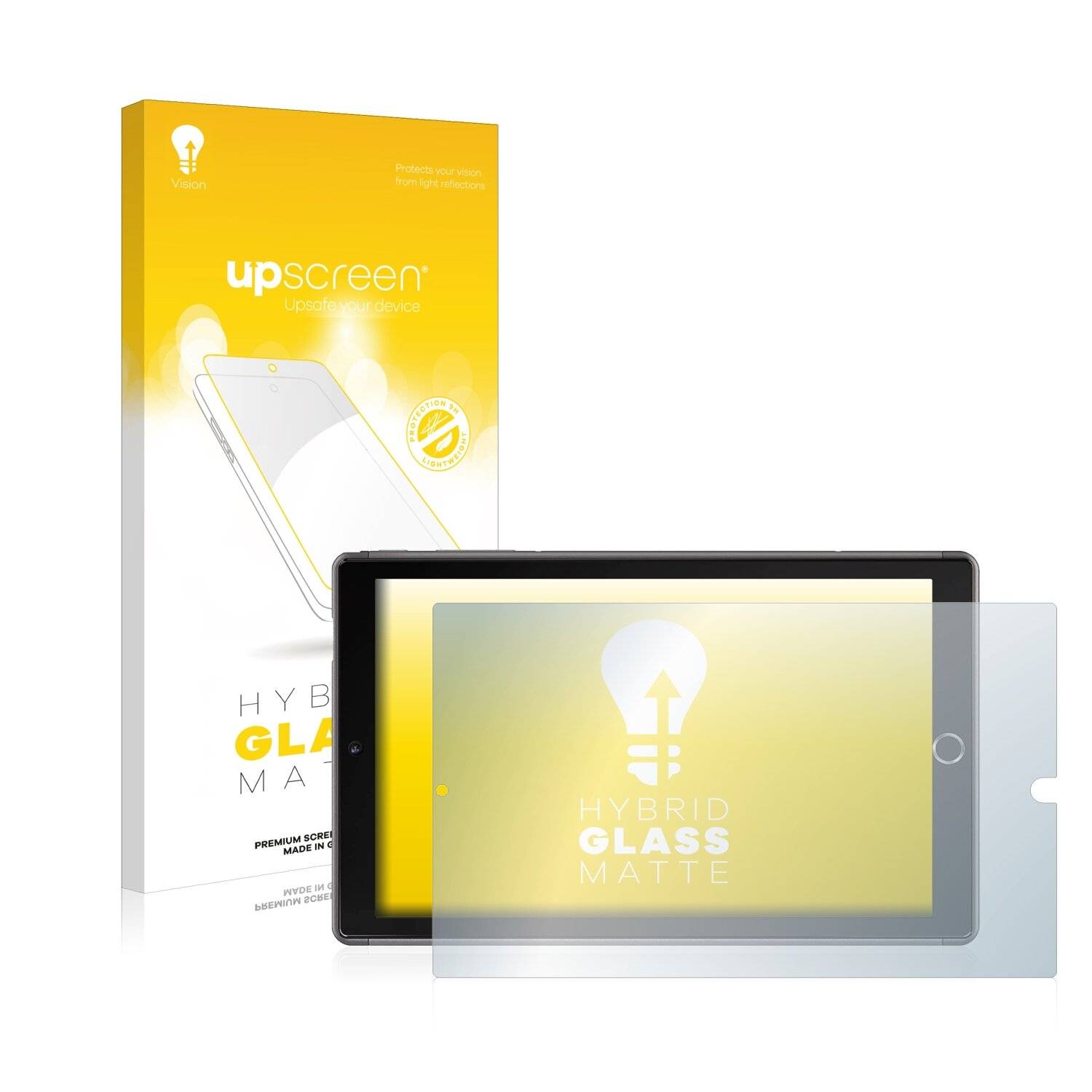 upscreen Hybrid Glass Matte Premium Schutzglas Folie für Yotopt U10