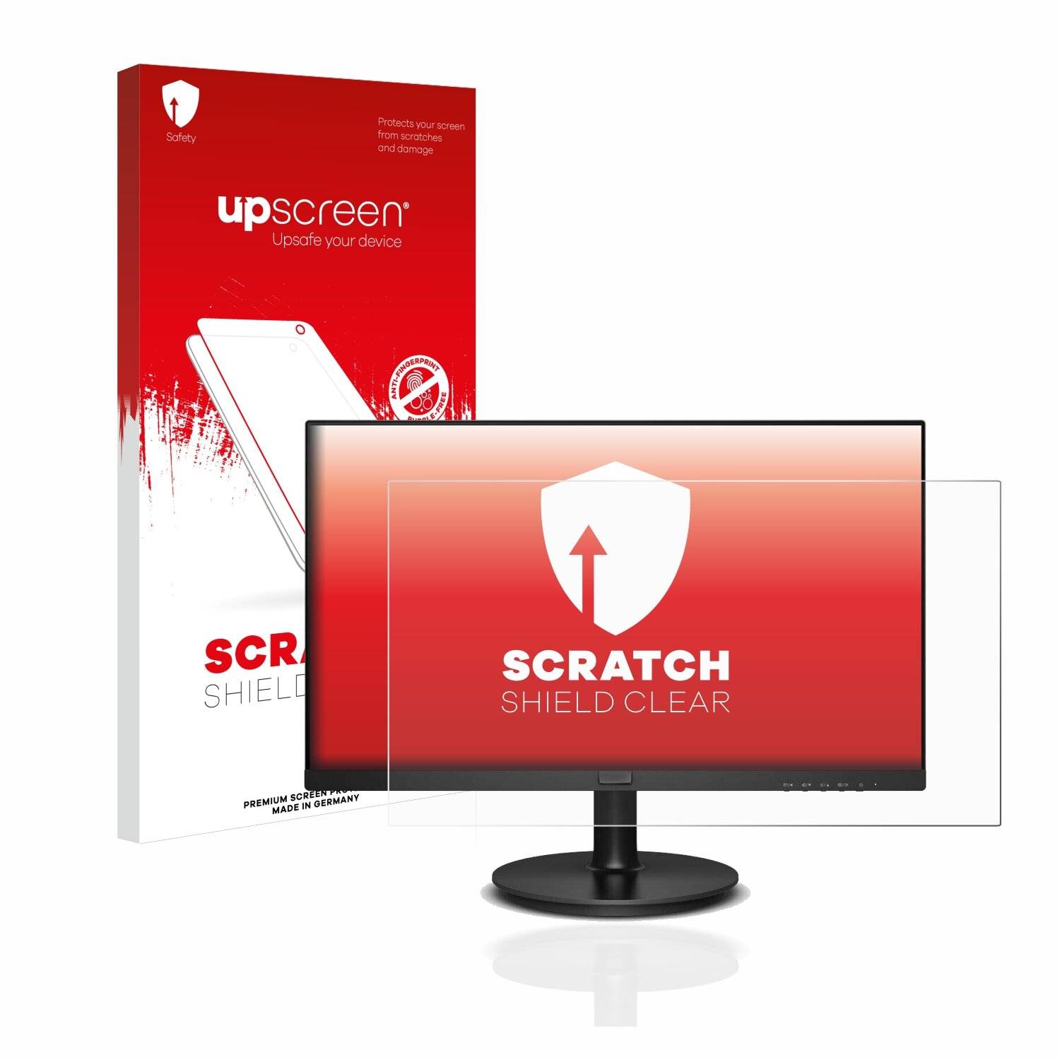 upscreen Scratch Shield Clear Premium Displayschutzfolie für Philips 241V8L