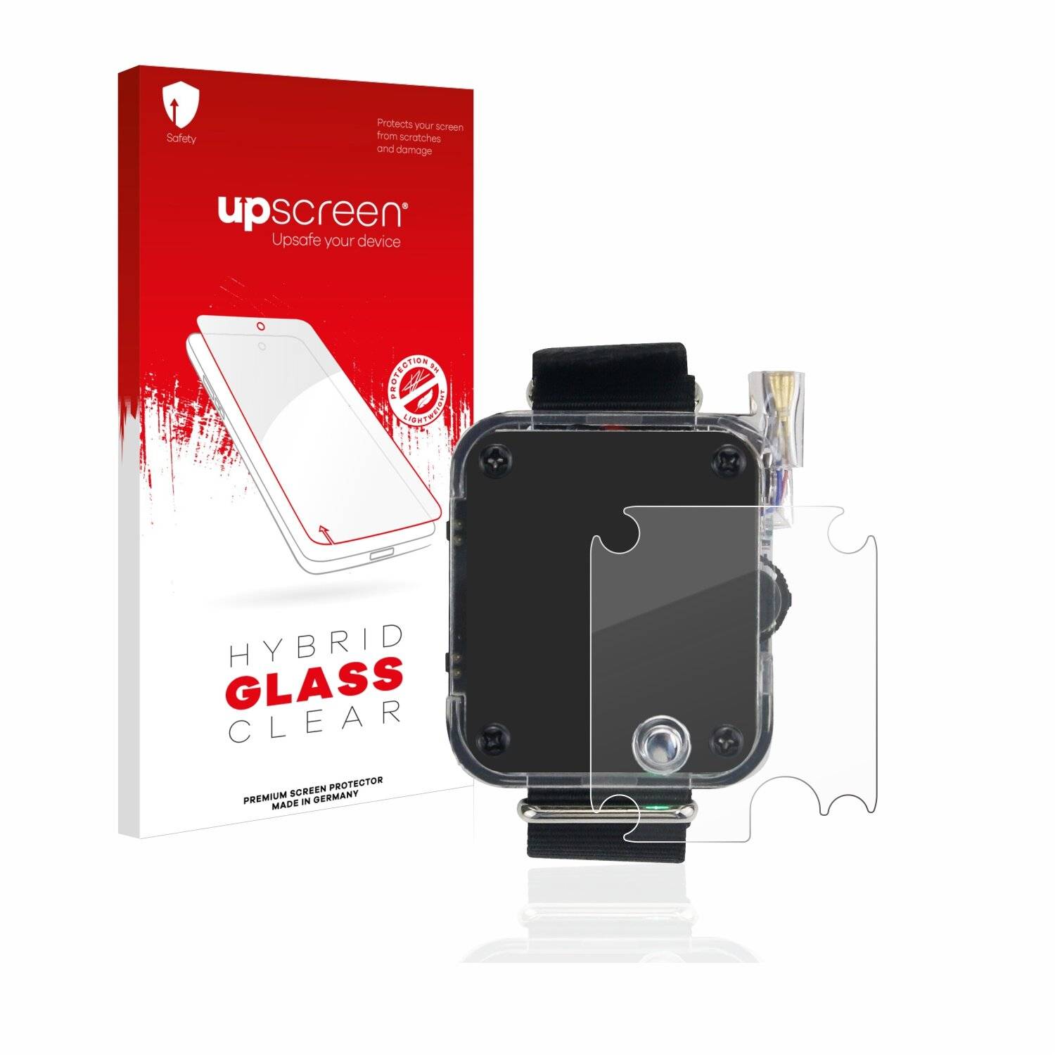 upscreen Hybrid Glass Clear Premium Schutzglas Folie für DSTIKE&SPACEHUHN Deauther Watch