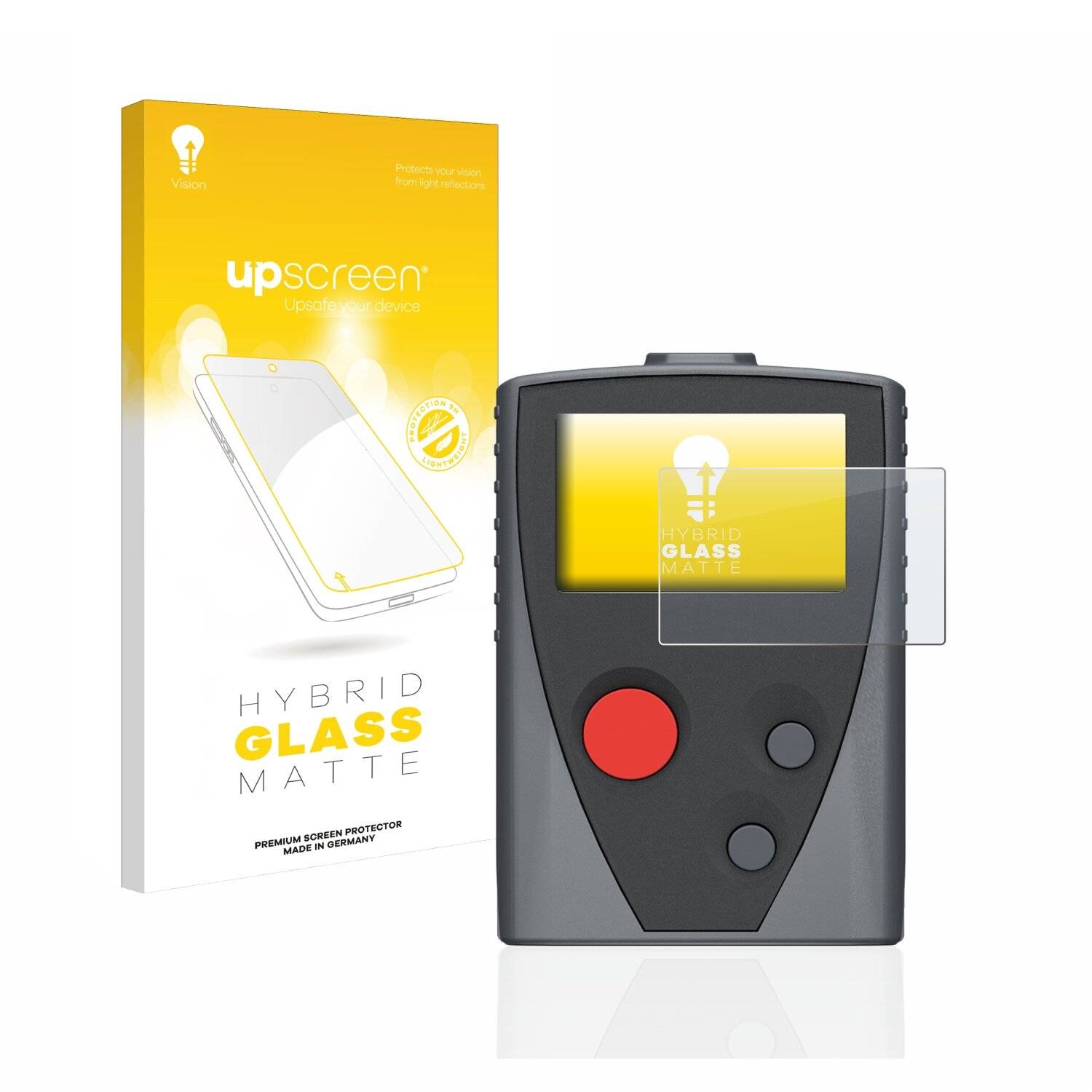 upscreen Hybrid Glass Matte Premium Schutzglas Folie für Swissphone Boss
