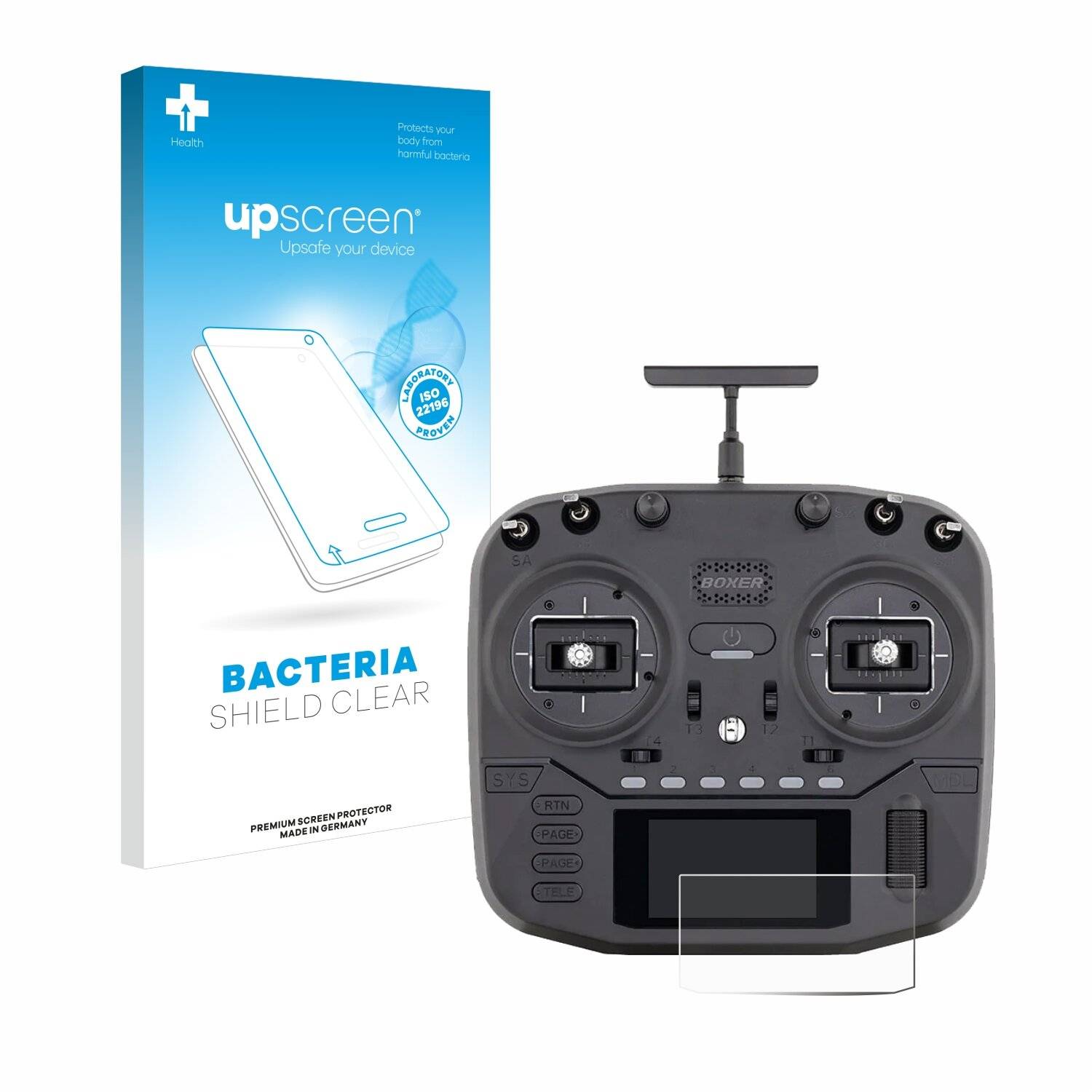 upscreen Bacteria Shield Clear Premium Antibakterielle Displayschutzfolie für Radiomaster