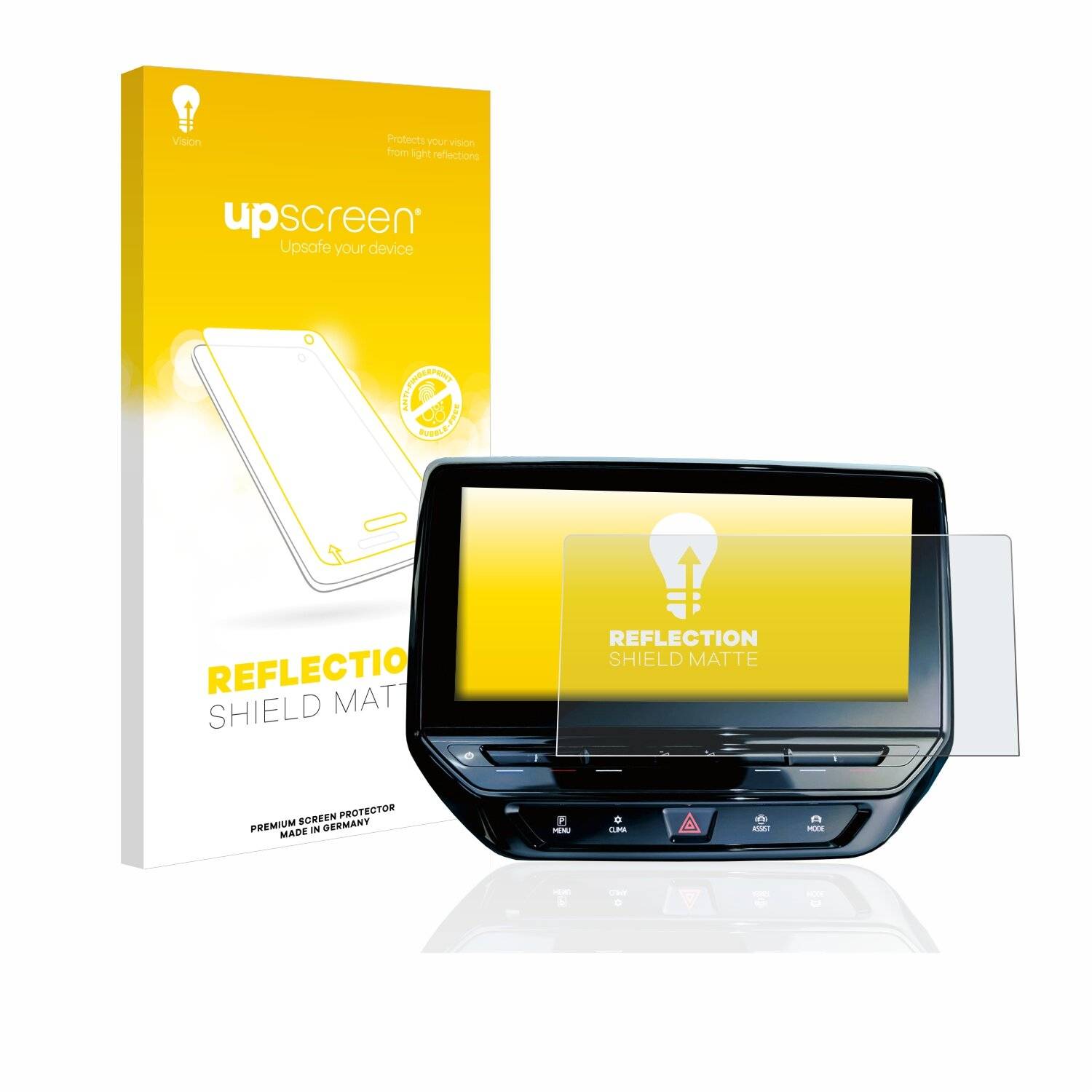 upscreen Reflection Shield Matte Premium Displayschutzfolie für Volkswagen ID.5 Discover Pro