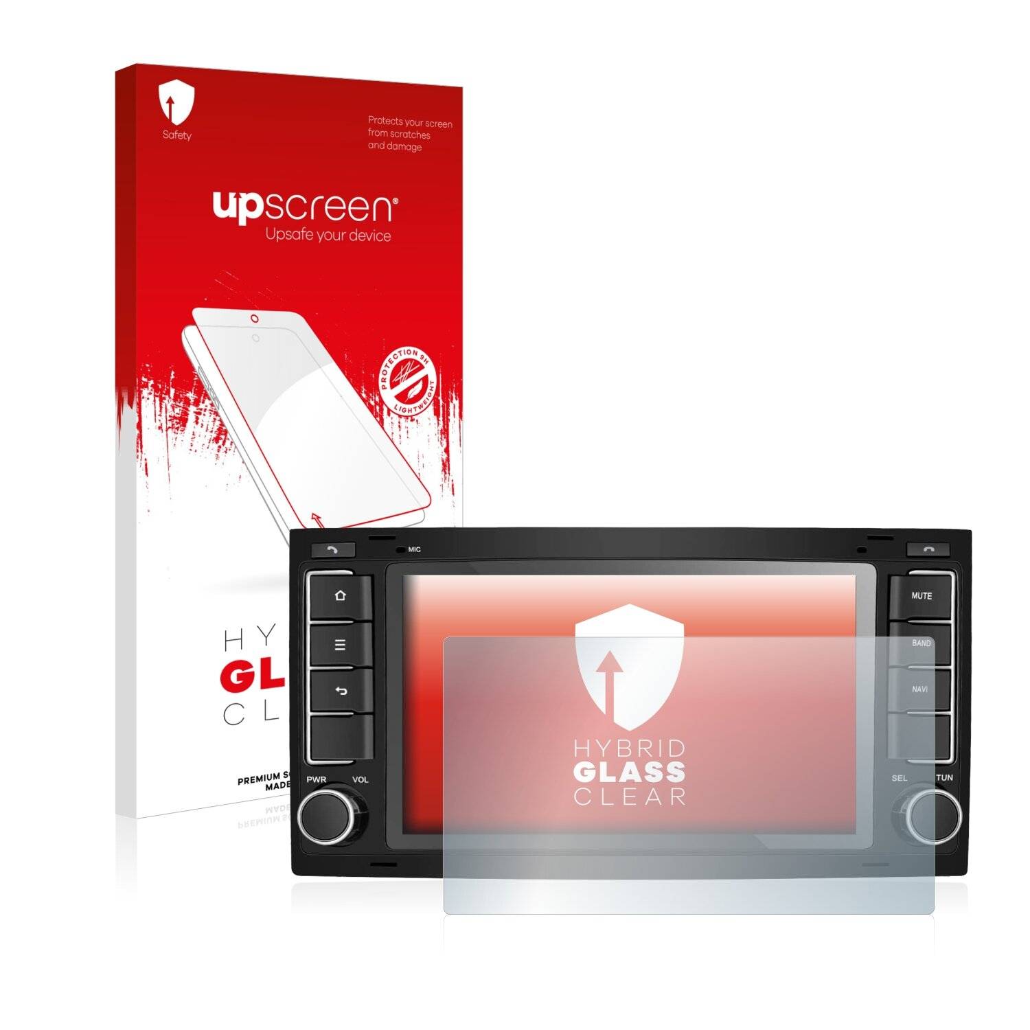 upscreen Hybrid Glass Clear Premium Schutzglas Folie für M.I.C.