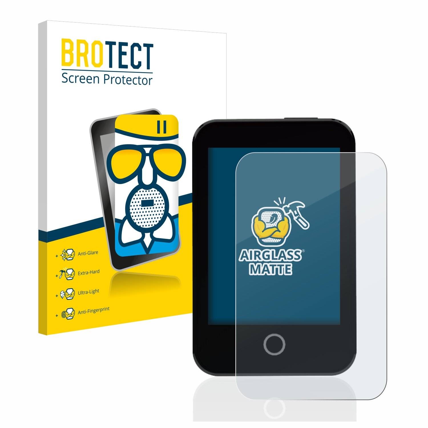 BROTECT AirGlass Matte Schutzglas Folie für Medtrum Touchcare