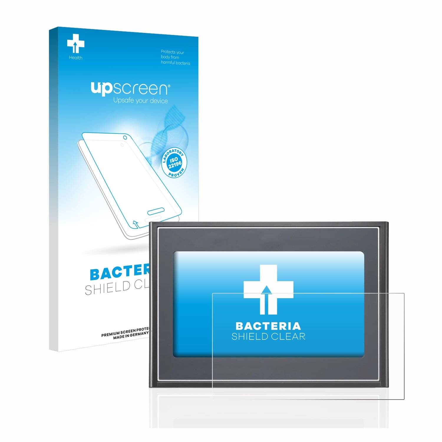 upscreen Bacteria Shield Clear Premium Antibakterielle Displayschutzfolie für Delta