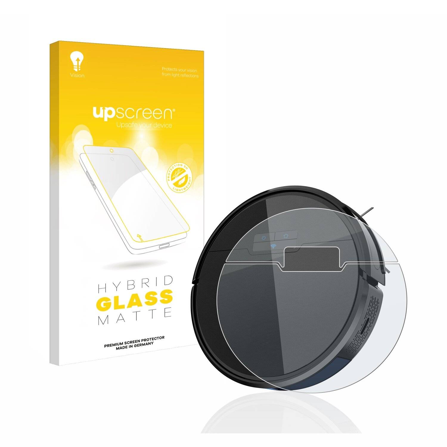 upscreen Hybrid Glass Matte Premium Schutzglas Folie für Tikom