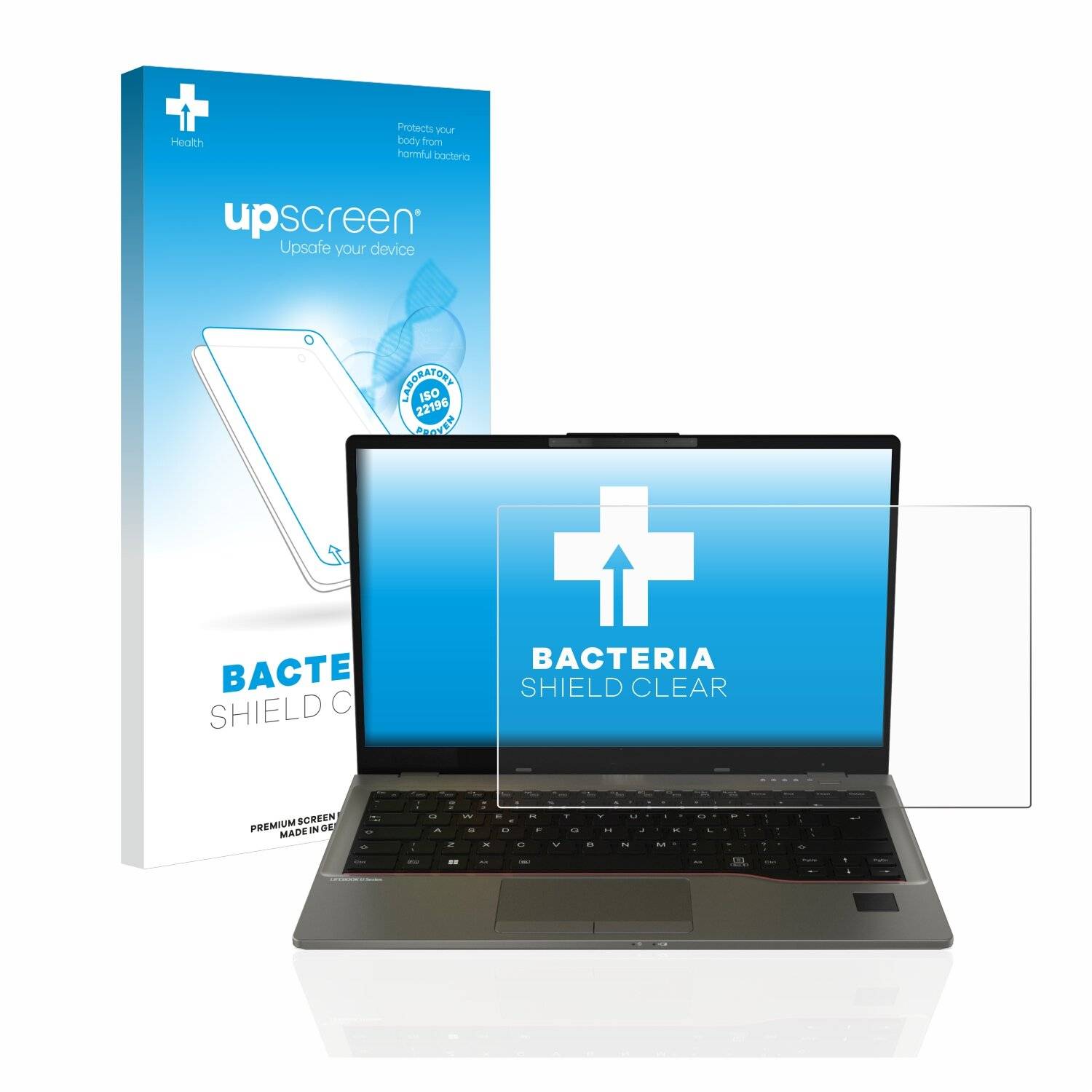 upscreen Bacteria Shield Clear Premium Antibakterielle Displayschutzfolie für Fujitsu