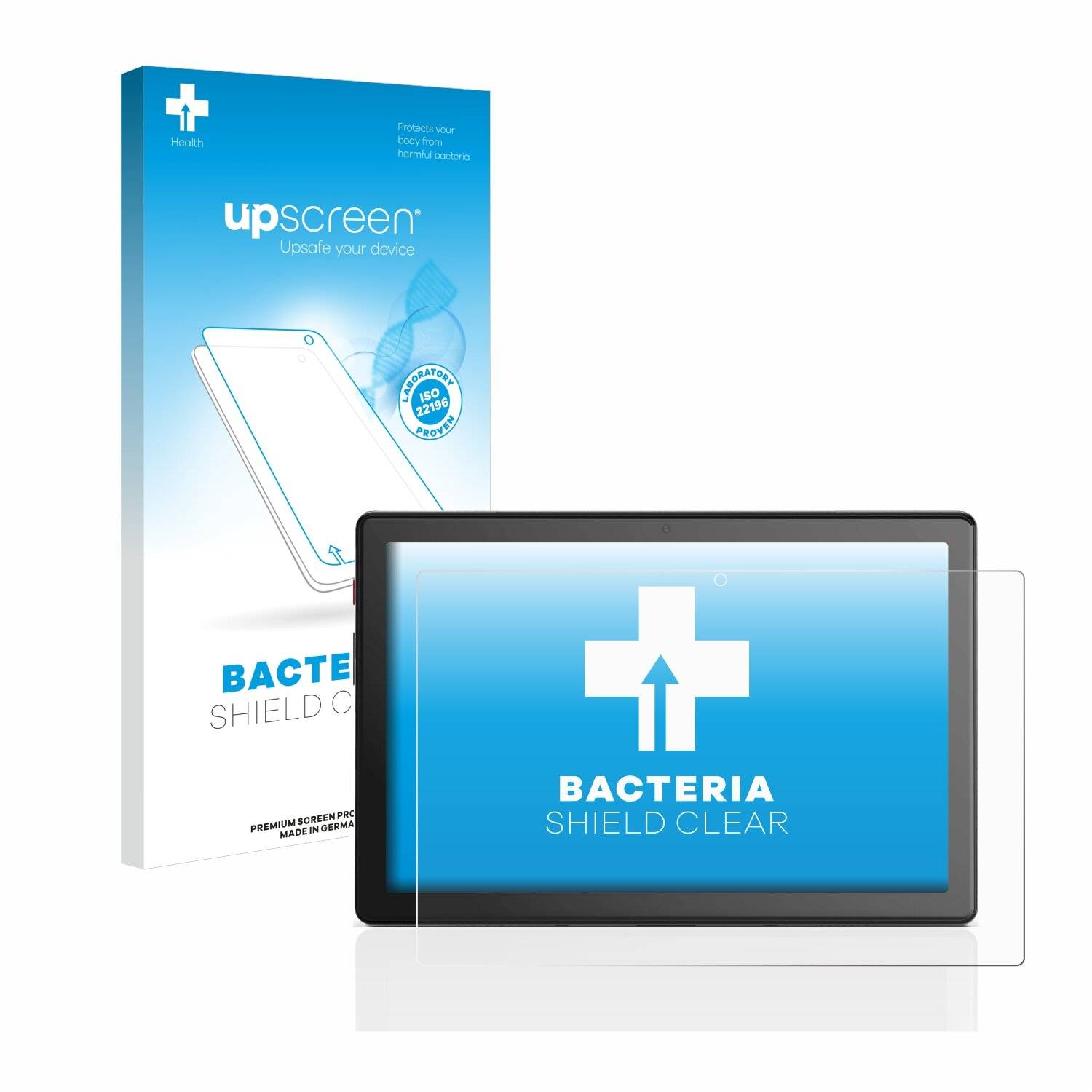 upscreen Bacteria Shield Clear Premium Antibakterielle Displayschutzfolie für Emporia Tablet